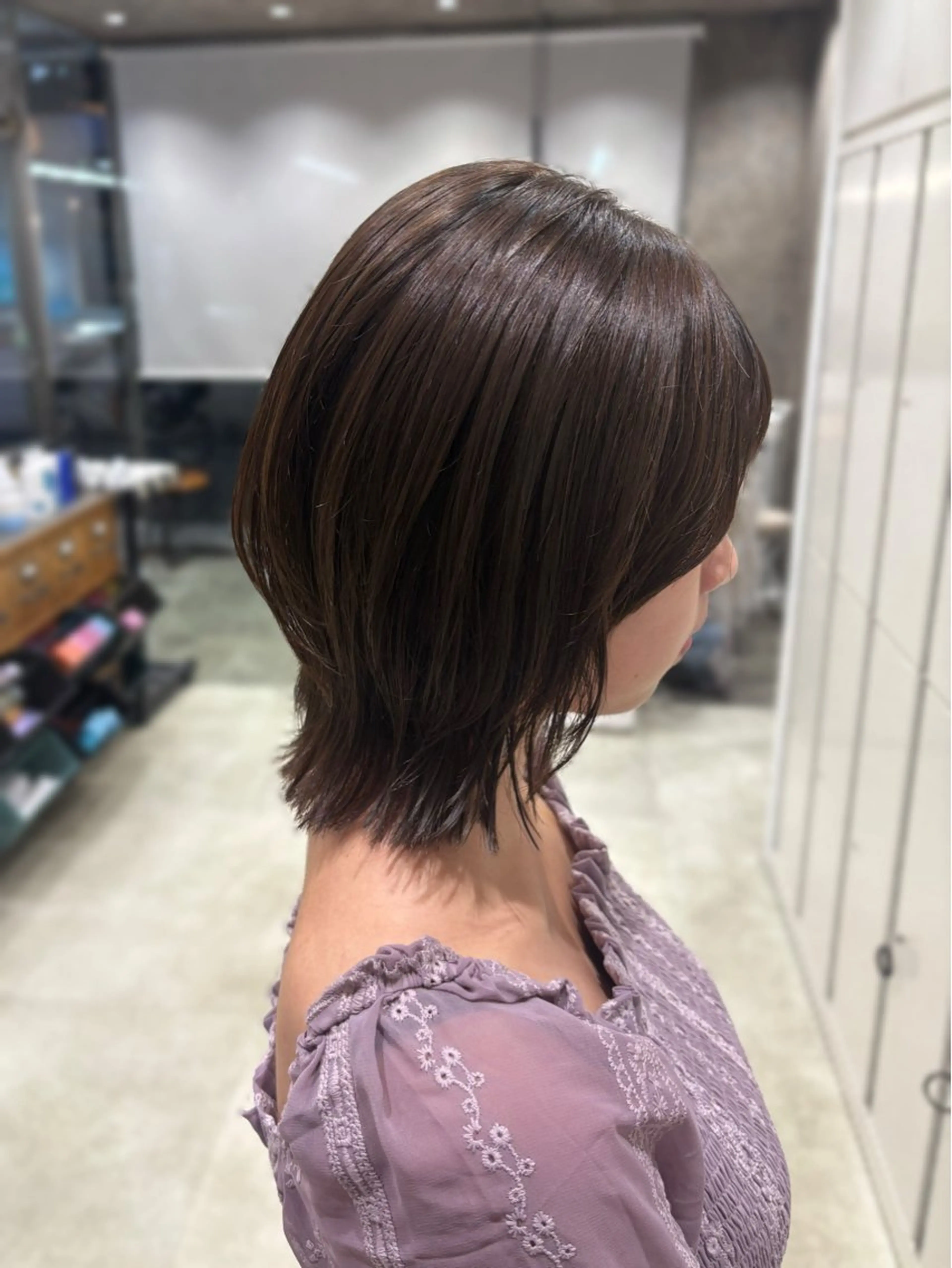 ショート カラー ボブ くびれヘア ✧HINA✧ 韓国風/レイヤーのヘアスタイル