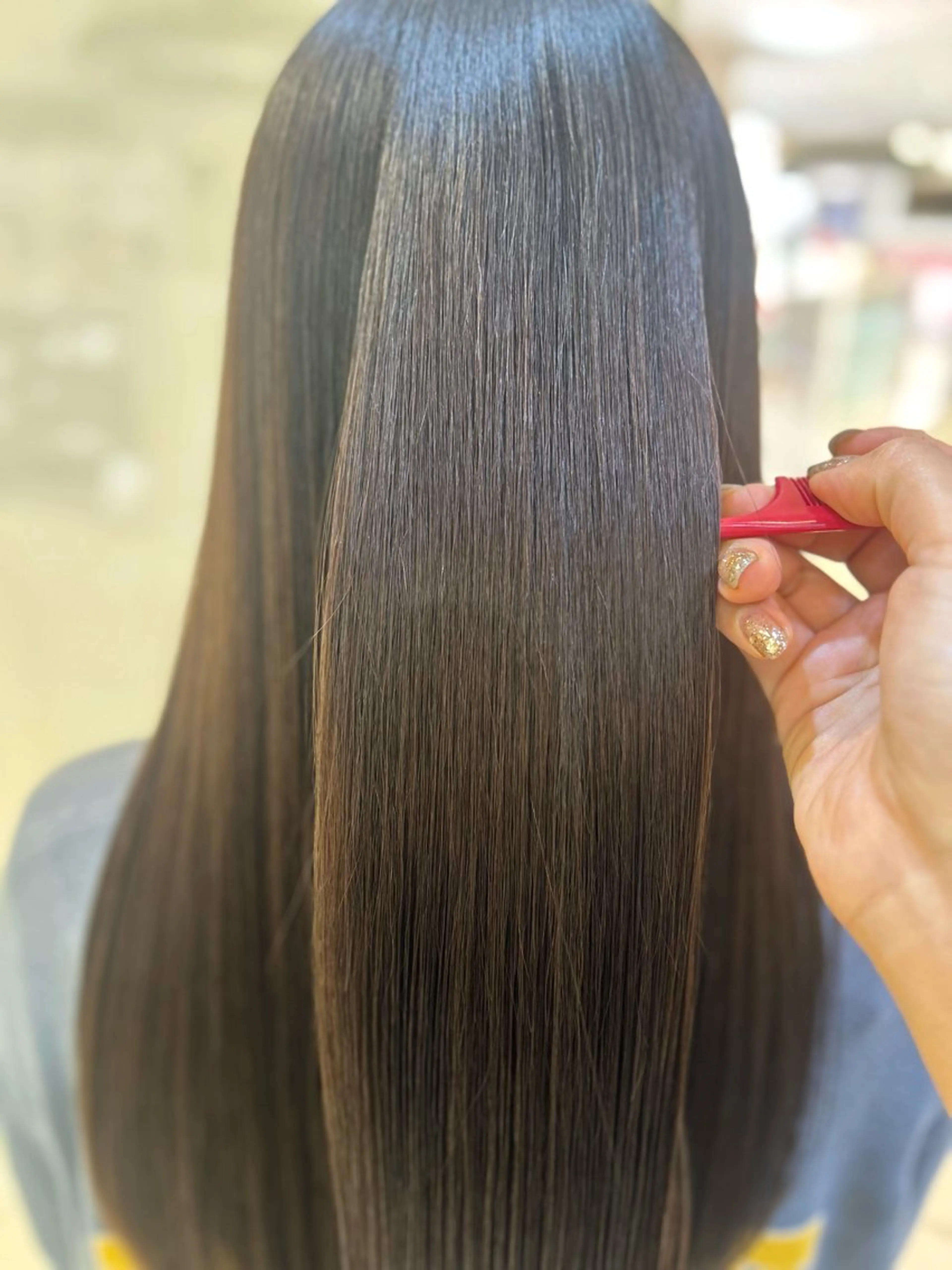 ロング カラー カット ヘアカラー トリートメント 艶質改善/縮毛矯正 ササキナツミのヘアスタイル