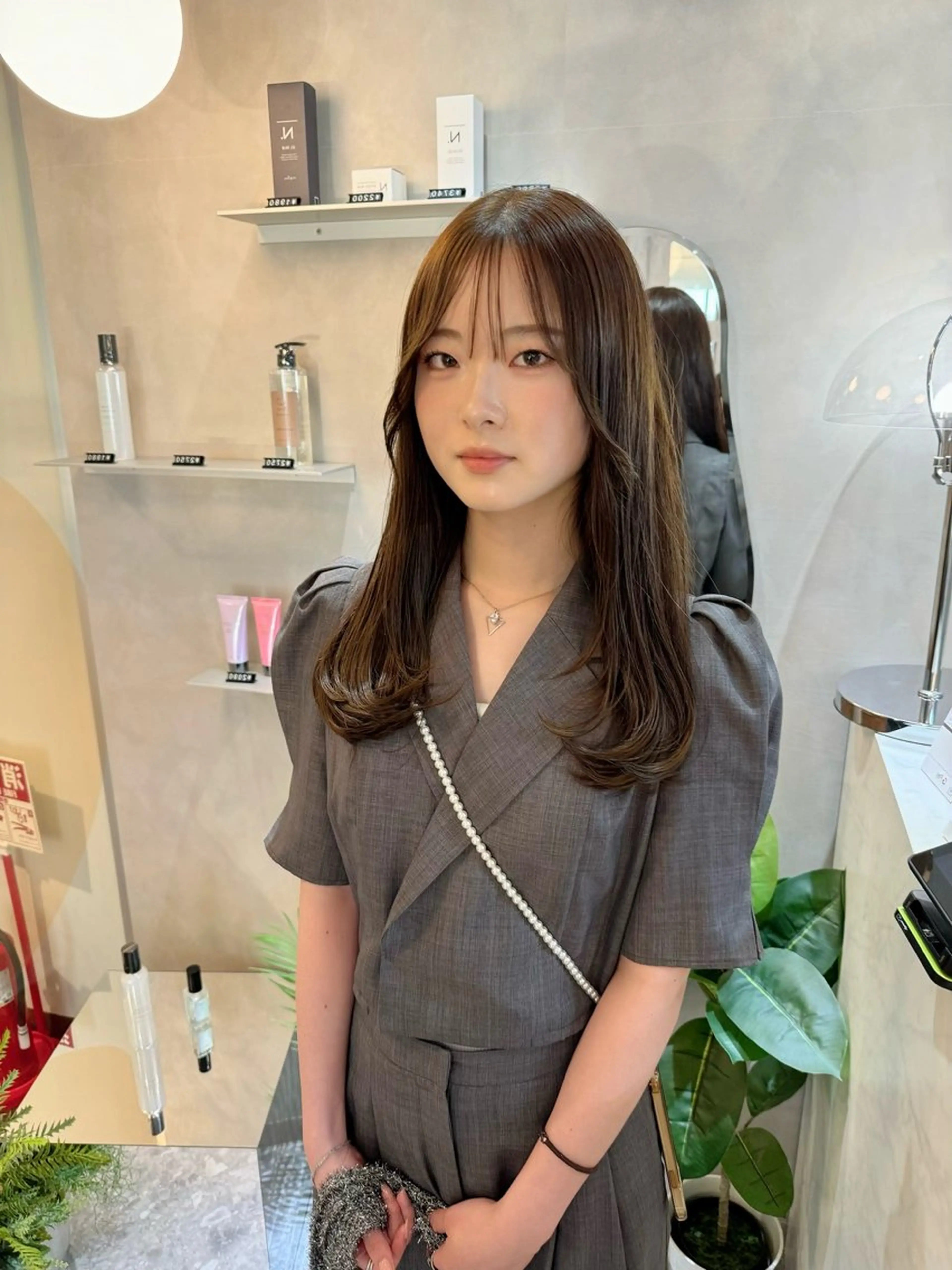 セミロング 韓国風ヘア レイヤーカット Tink　天神店所属・今村賢治/メンズ/ レイヤー✨艶カラーのヘアスタイル