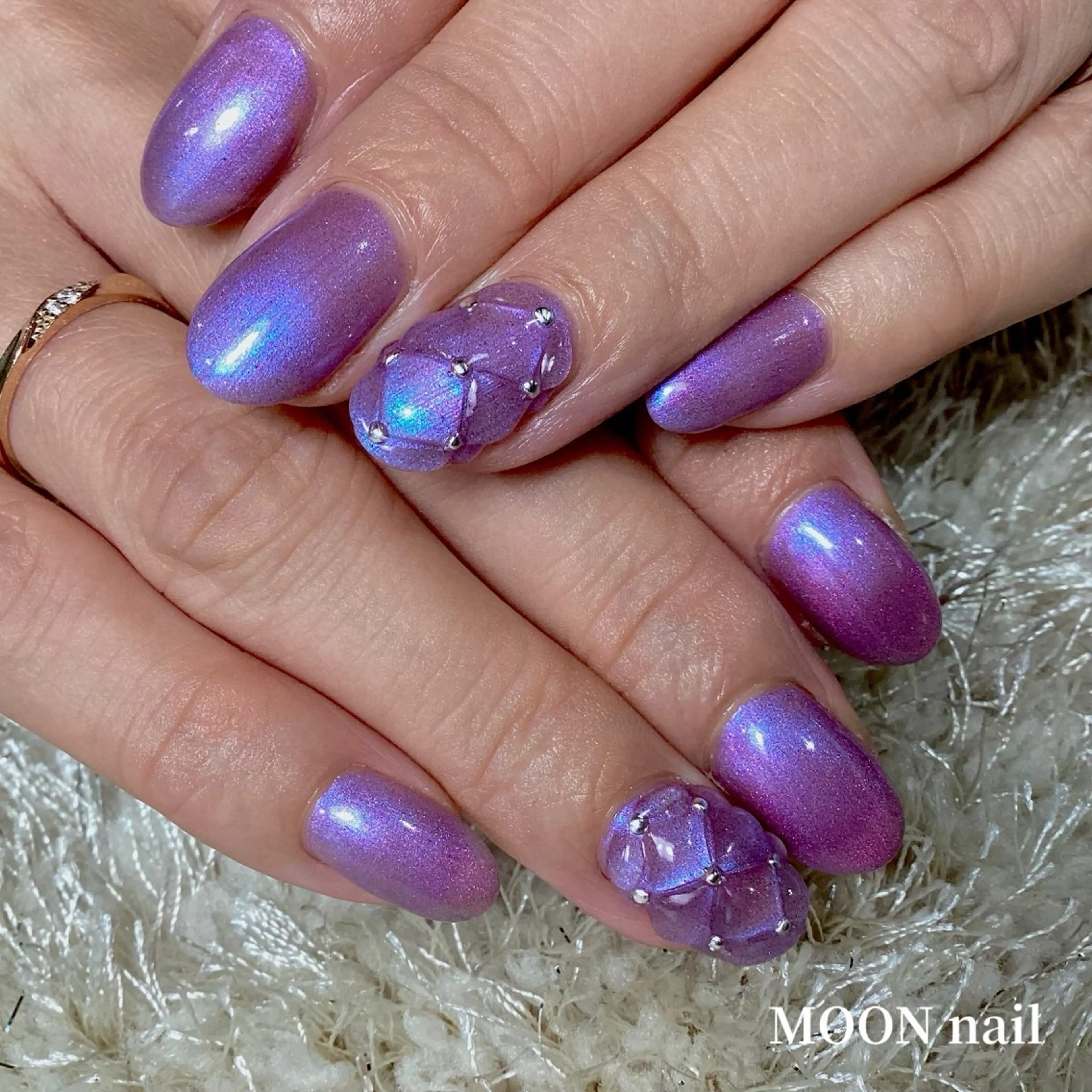 ネイル マグネットネイル ハンドネイル 浦添 MOON  nailのネイルデザイン