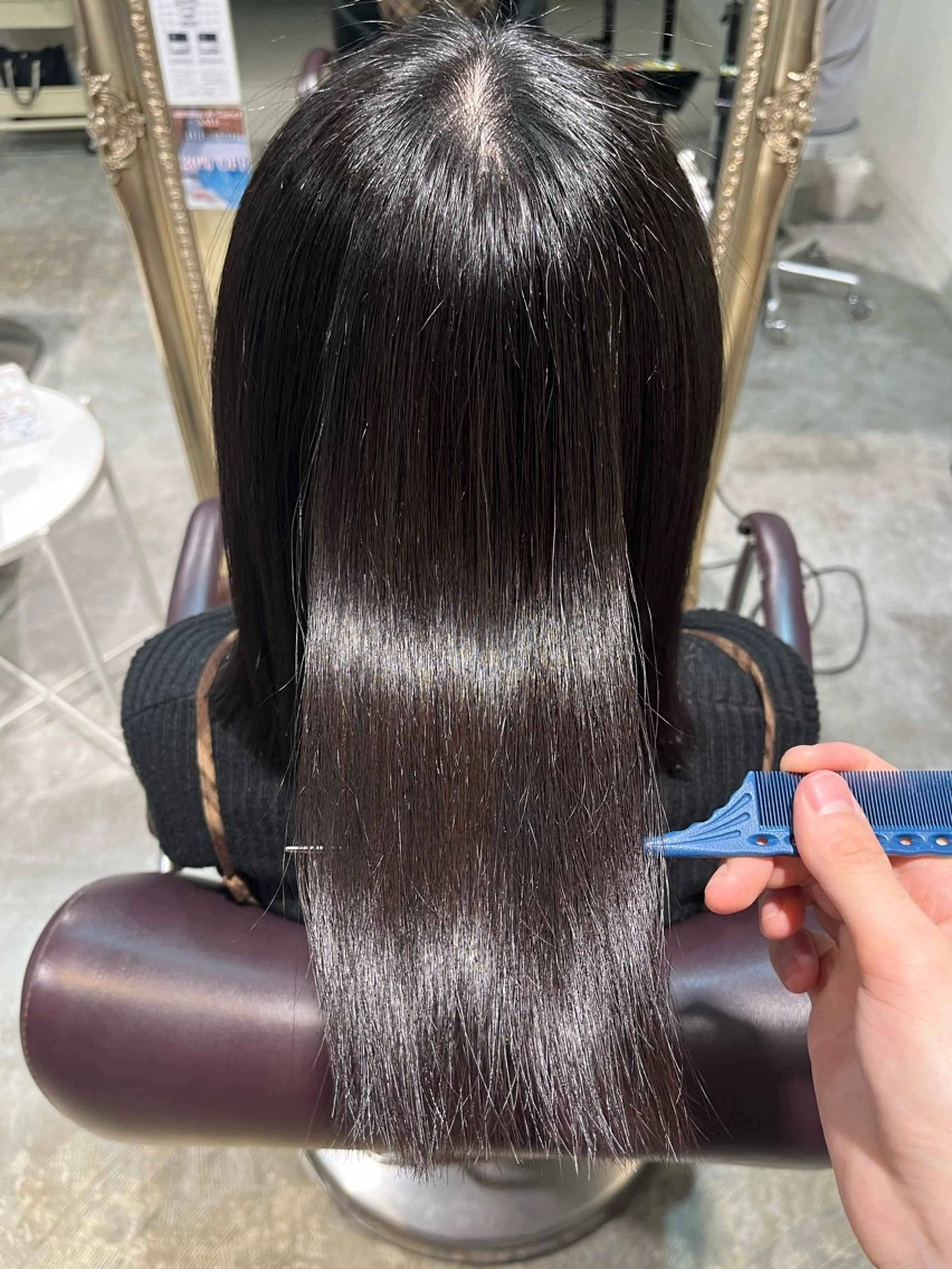 ミディアム トリートメント フェザーパーマ🌙 毛流れ yuzukiのヘアスタイル