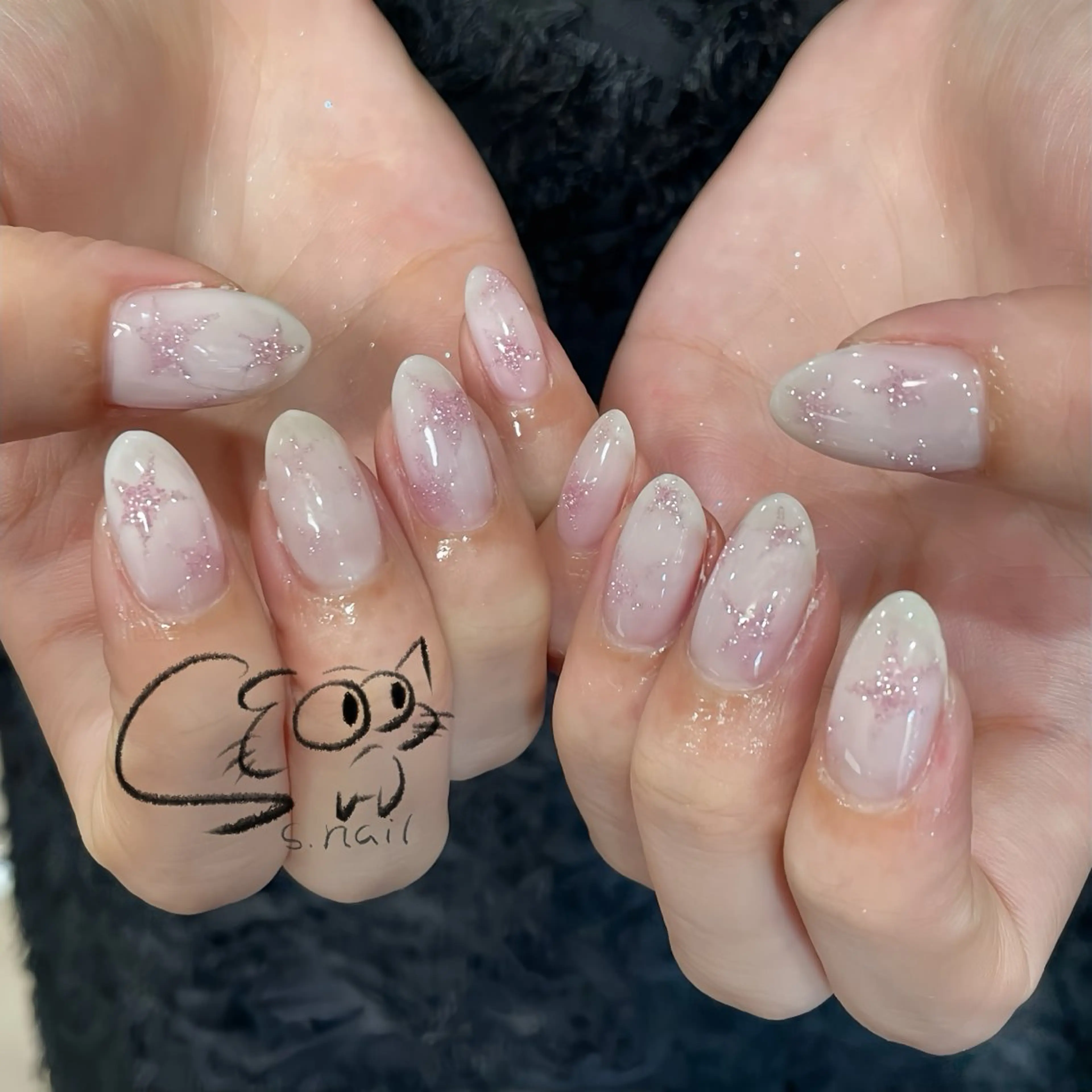 ネイル チークネイル フレンチネイル グラデーション マグネットネイル ワンカラーネイル ハンドネイル S.nail所属・S.nail _のネイルデザイン