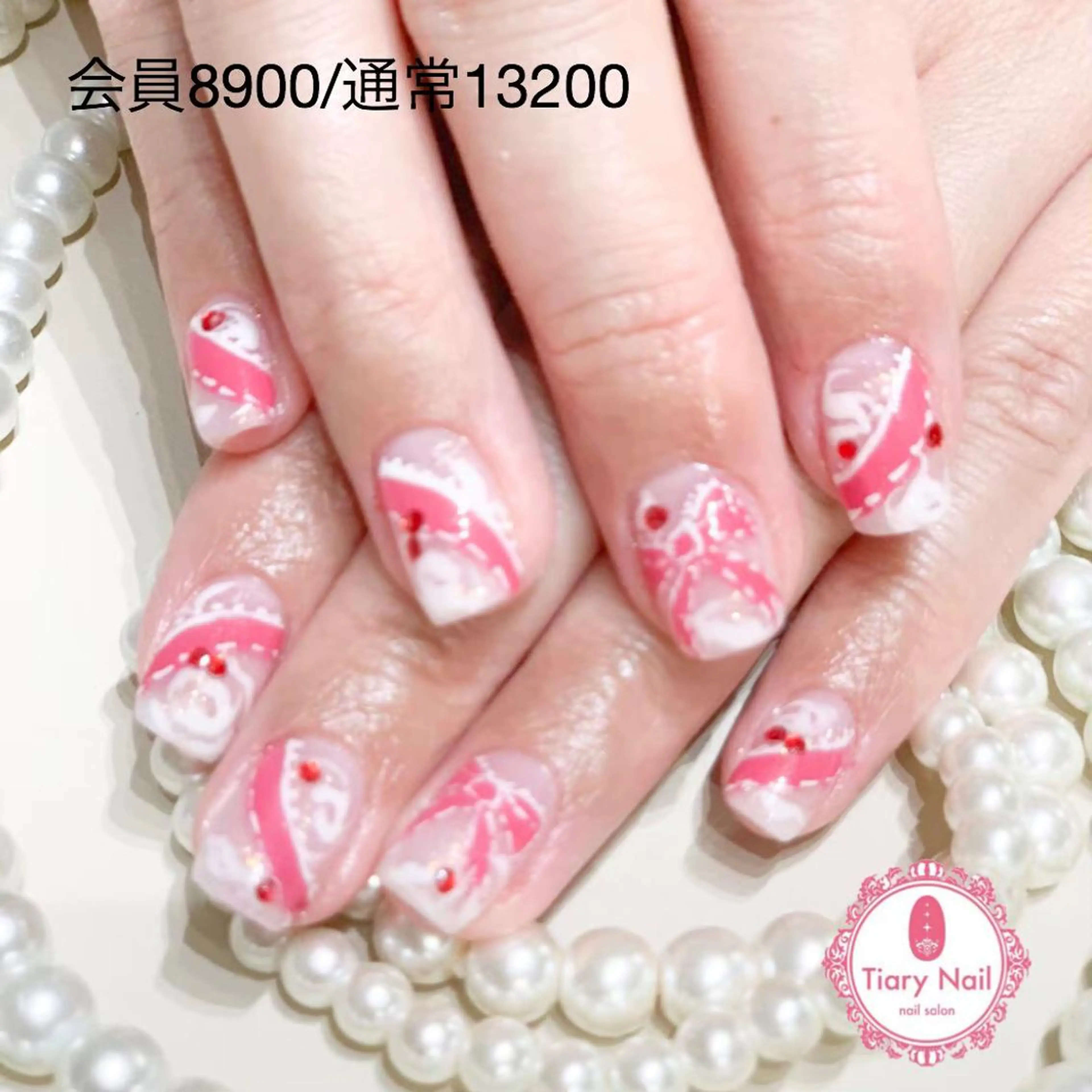 ネイル 💗🪽Tiary Nail🪽💗のネイルデザイン