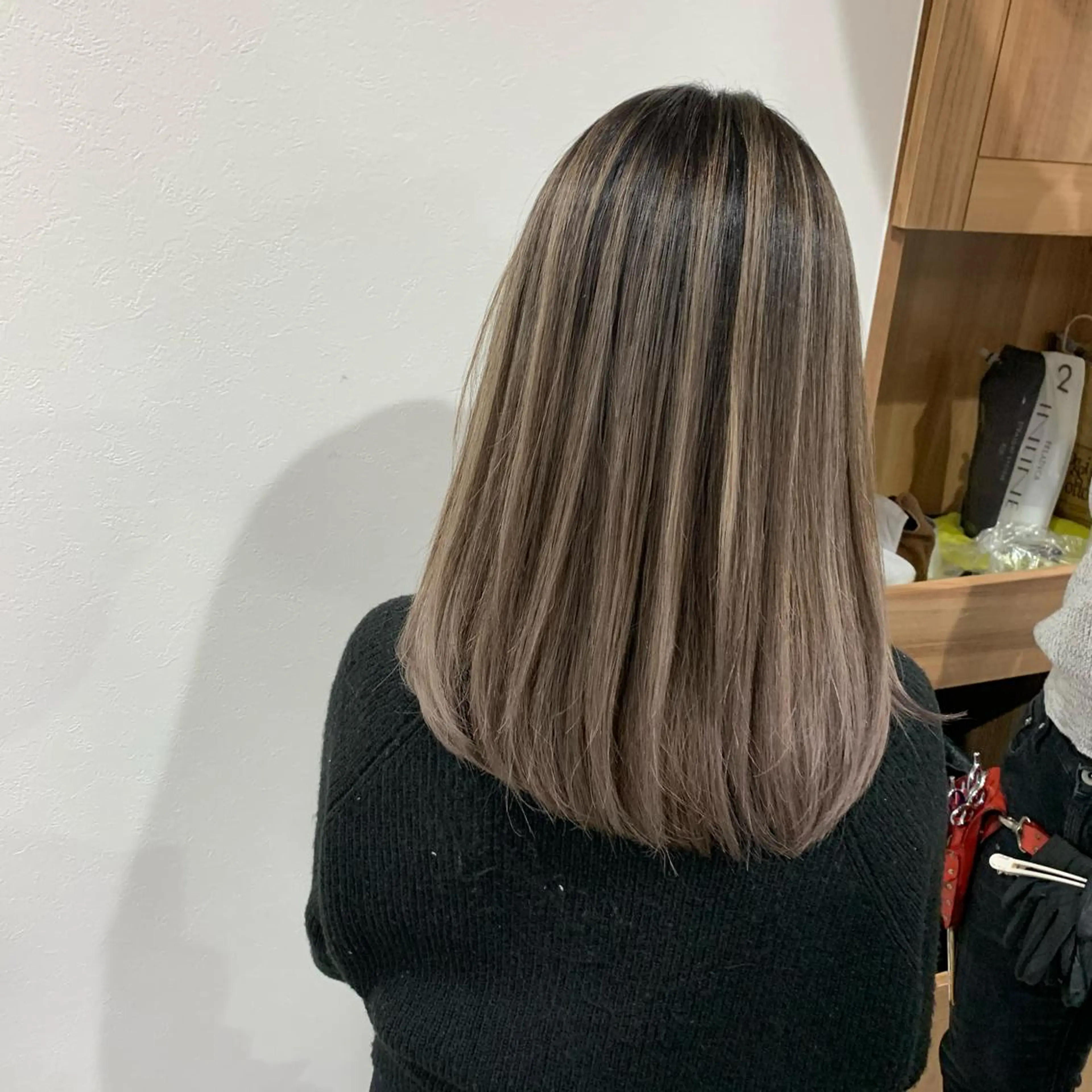 セミロング カラー ヘアアレンジ 指名支持率NO.1 スタイリストのヘアスタイル