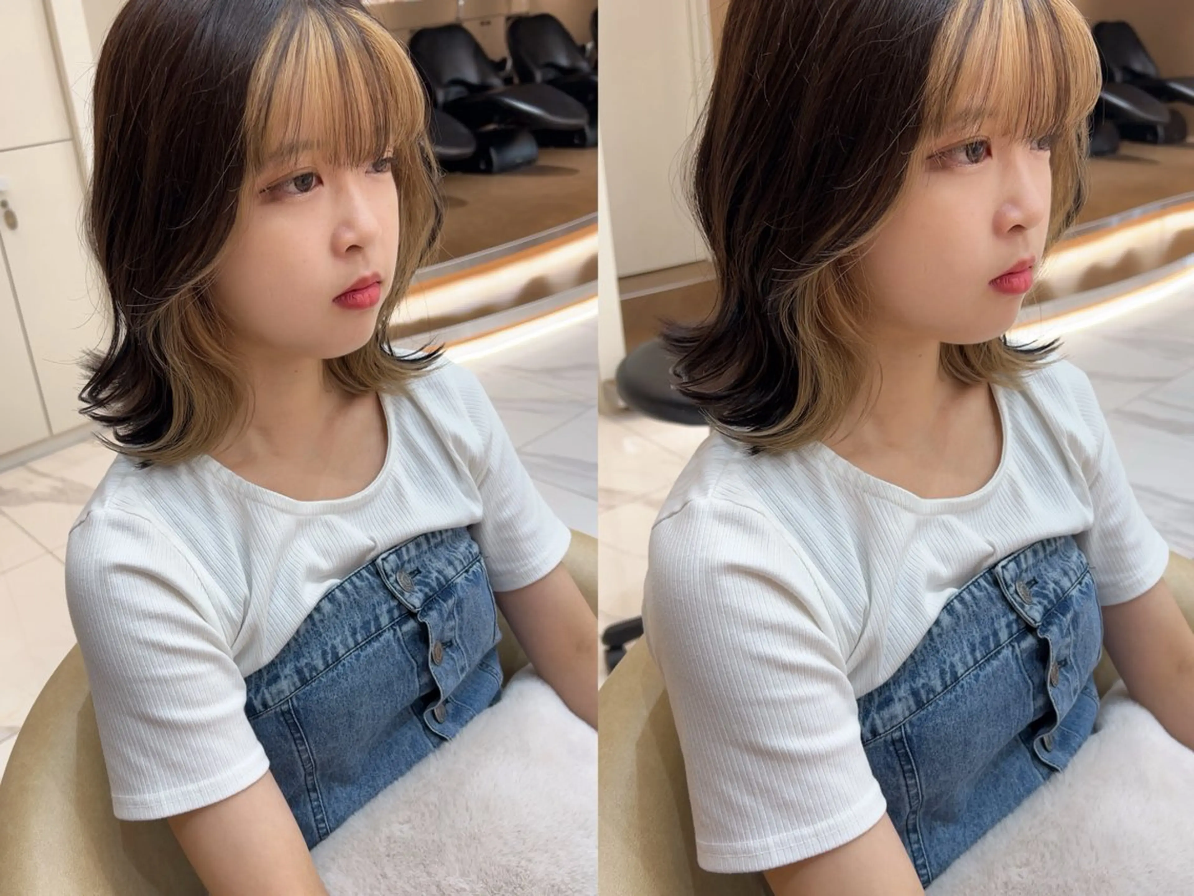 ミディアム カラー 山田勇真 ボブ/縮毛矯正/金山のヘアスタイル