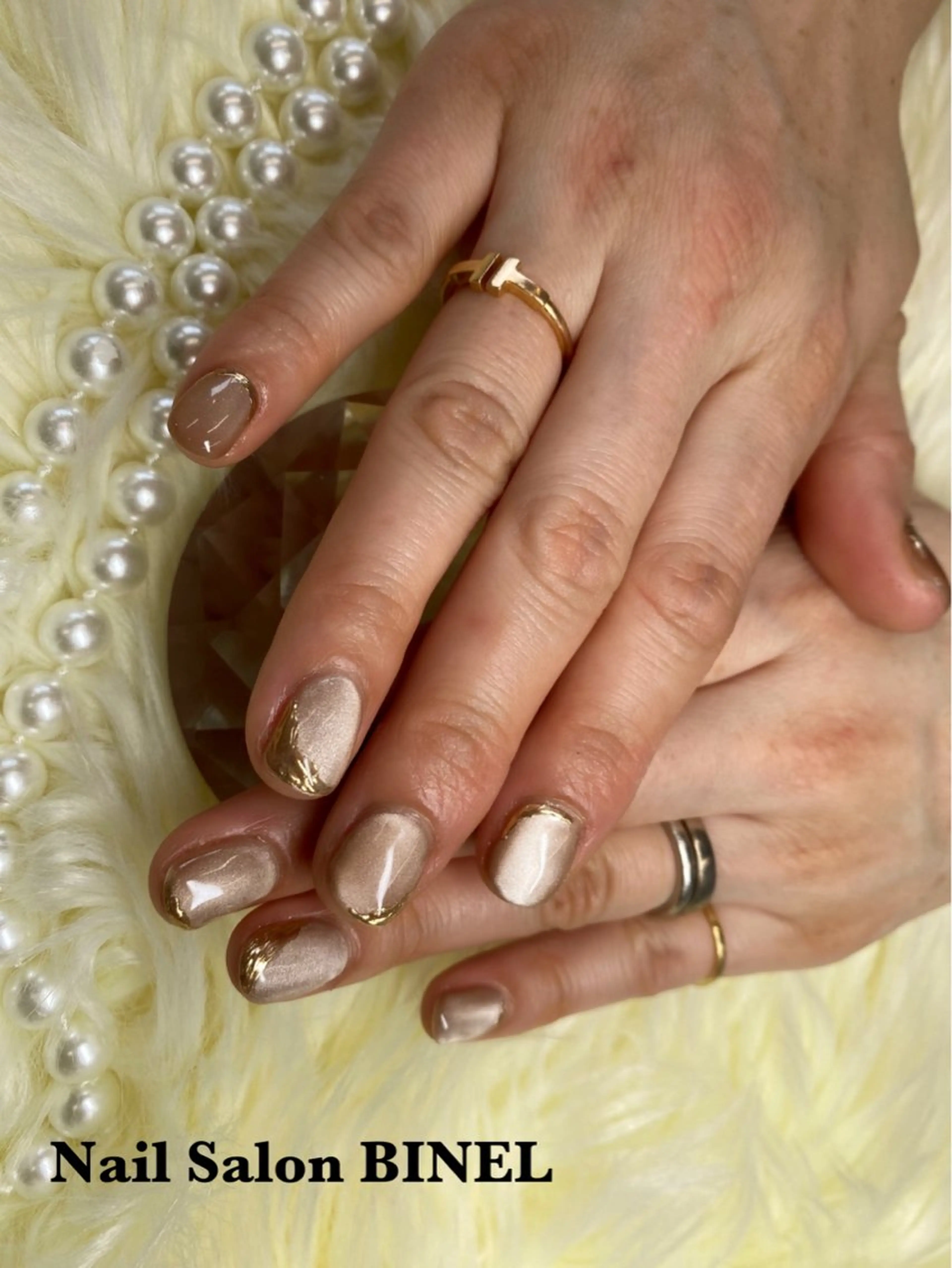 ネイル マグネットネイル ミラーネイル ハンドネイル H. Yuukaのネイルデザイン