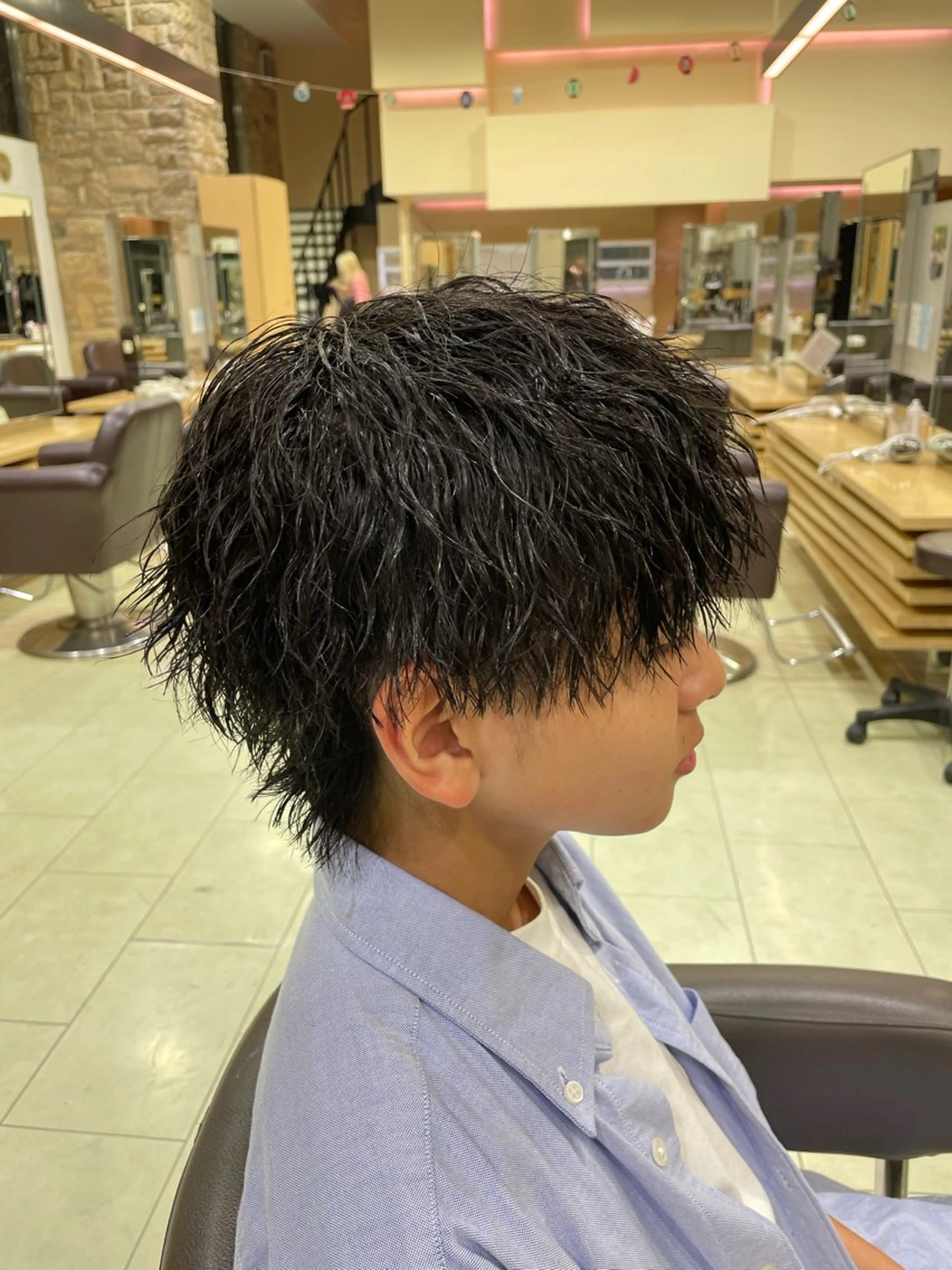 メンズ カット 韓国レイヤー/センタ ーパート/坂本翔のヘアスタイル