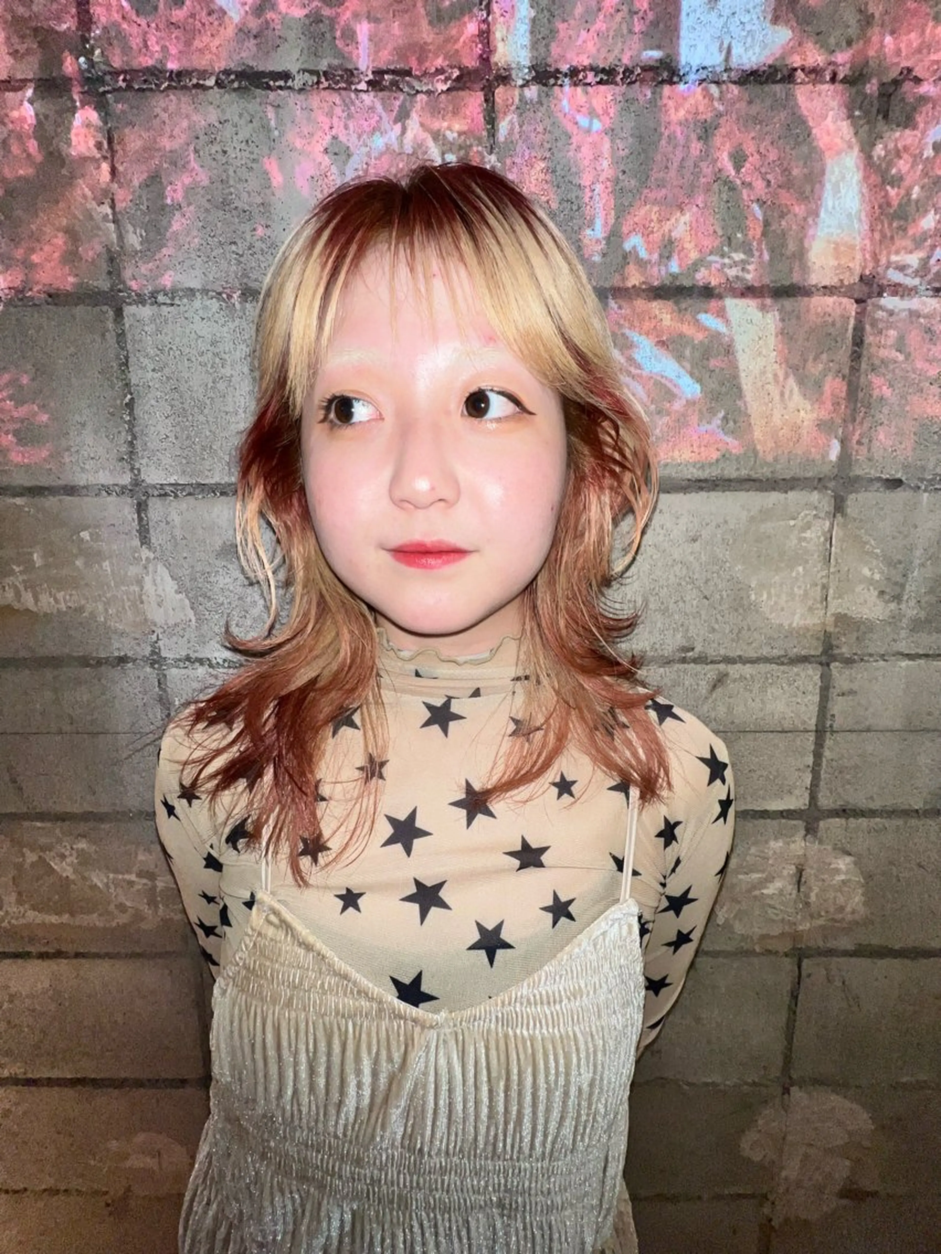 ロング カラー カット ヘアカラー haco＋所属・圧倒的デザイン力 店長🎨RENAのヘアスタイル