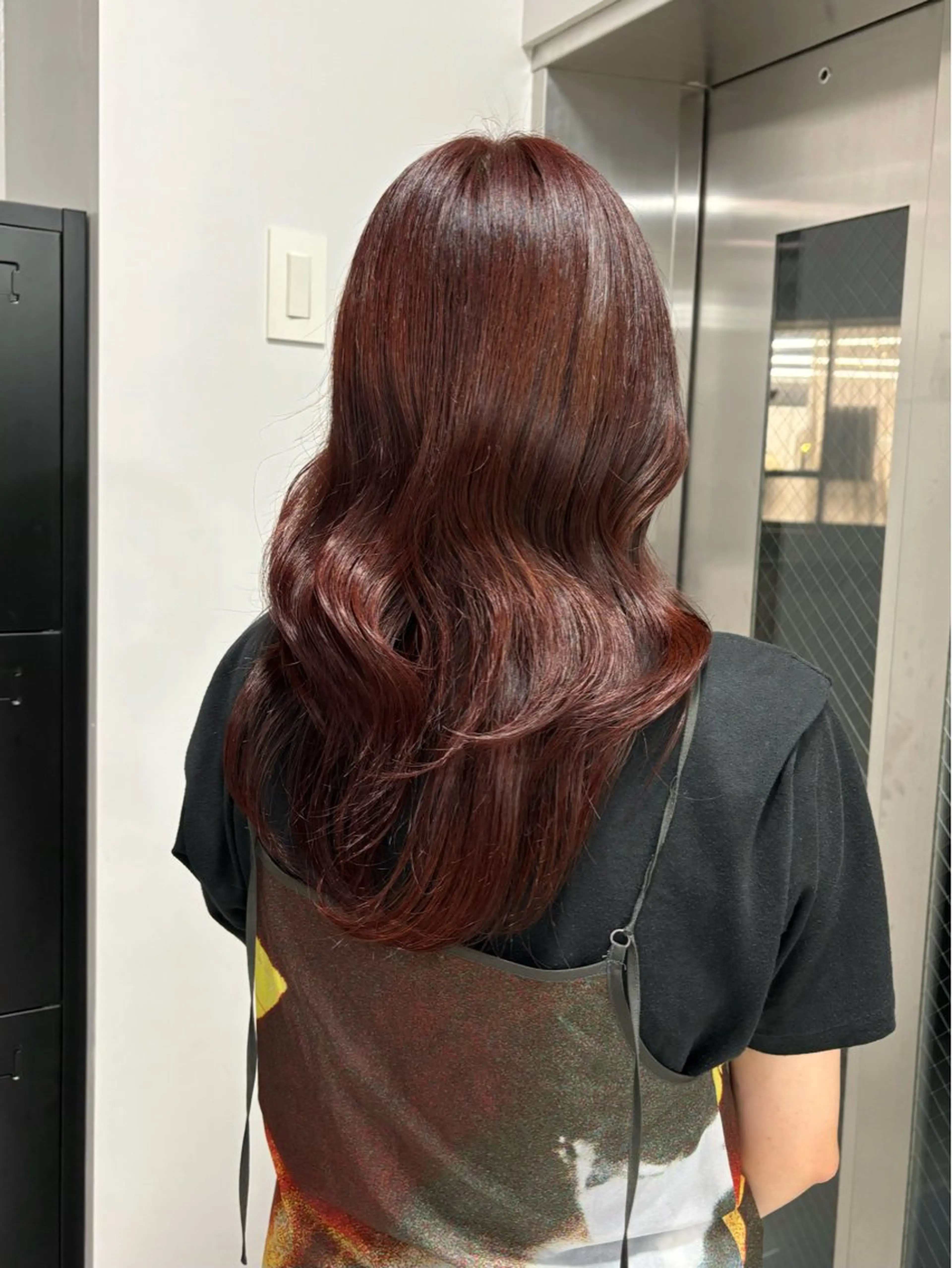 ロング カラー レッドカラー Beleza Era所属・韓国レイヤー/ 縮毛矯正🎀minaのヘアスタイル