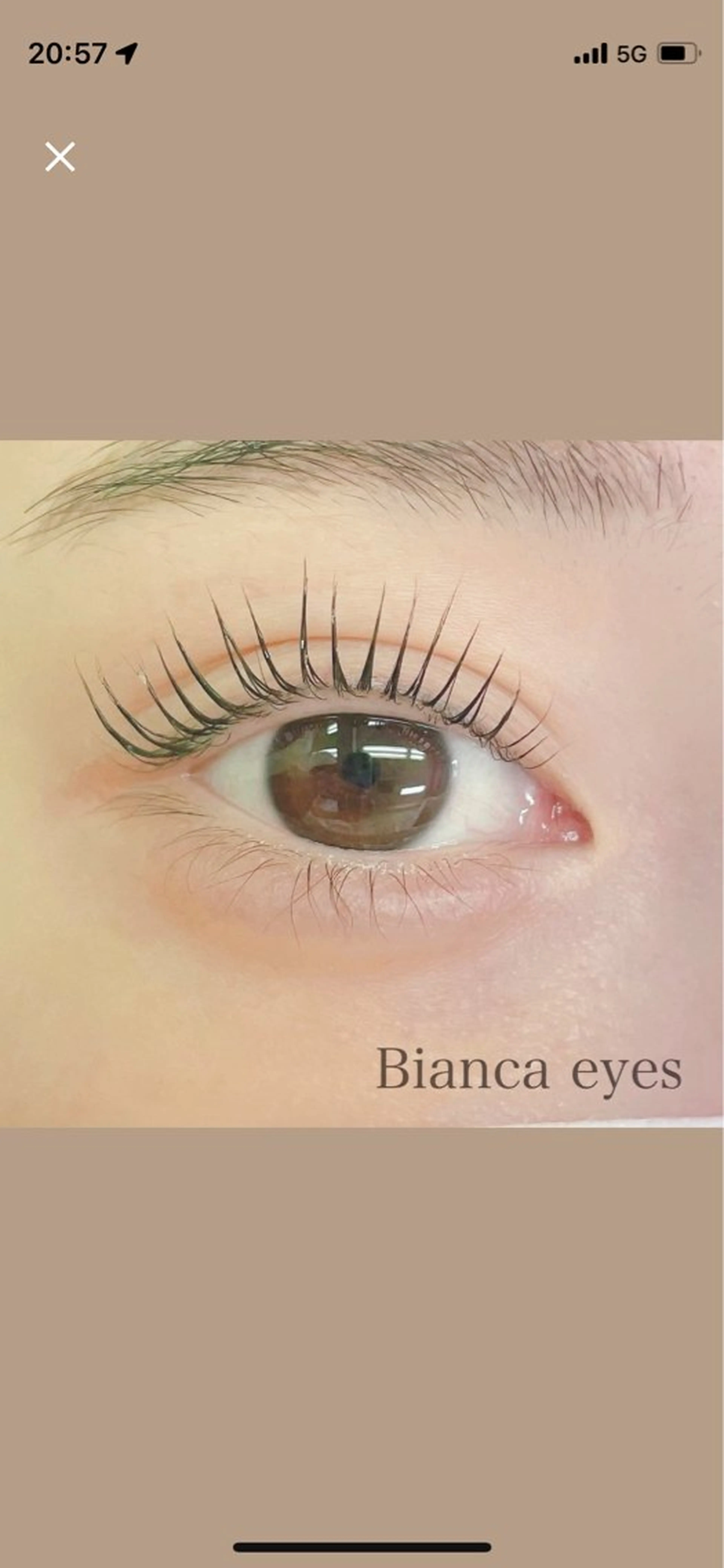 【minimo限定価格♡】パリジェンヌラッシュリフト･ゴールドパック付き✨¥4500🤍束感コーティング仕上げ🪄の写真