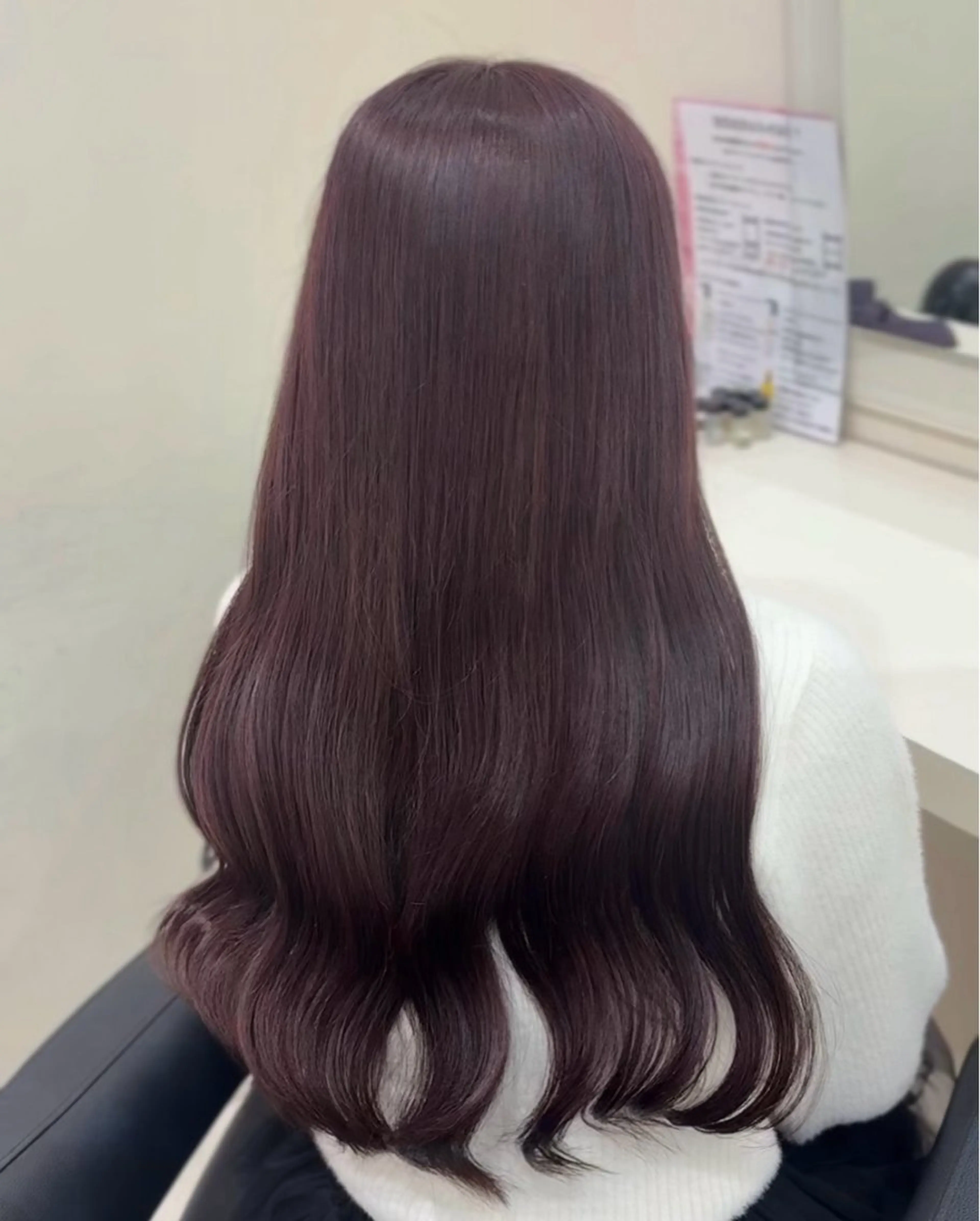 ロング ヘアカラー トリートメント ヘアセット 💗暖色カラー💗 ツヤ髪💗Mayaのヘアスタイル