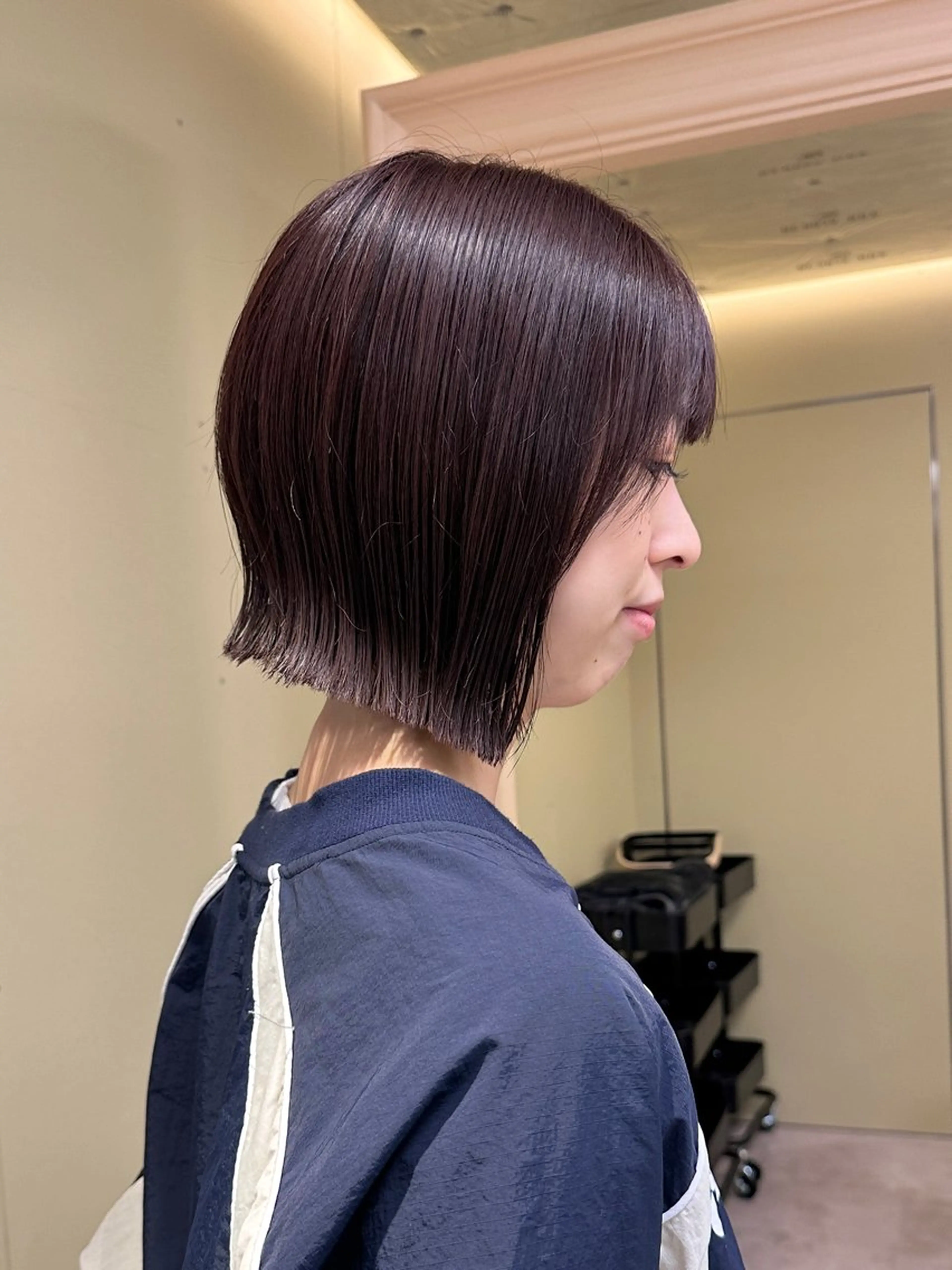 ショート カット ヘアカラー ボブ/ぱつっとボブ/ 谷口 海星のヘアスタイル