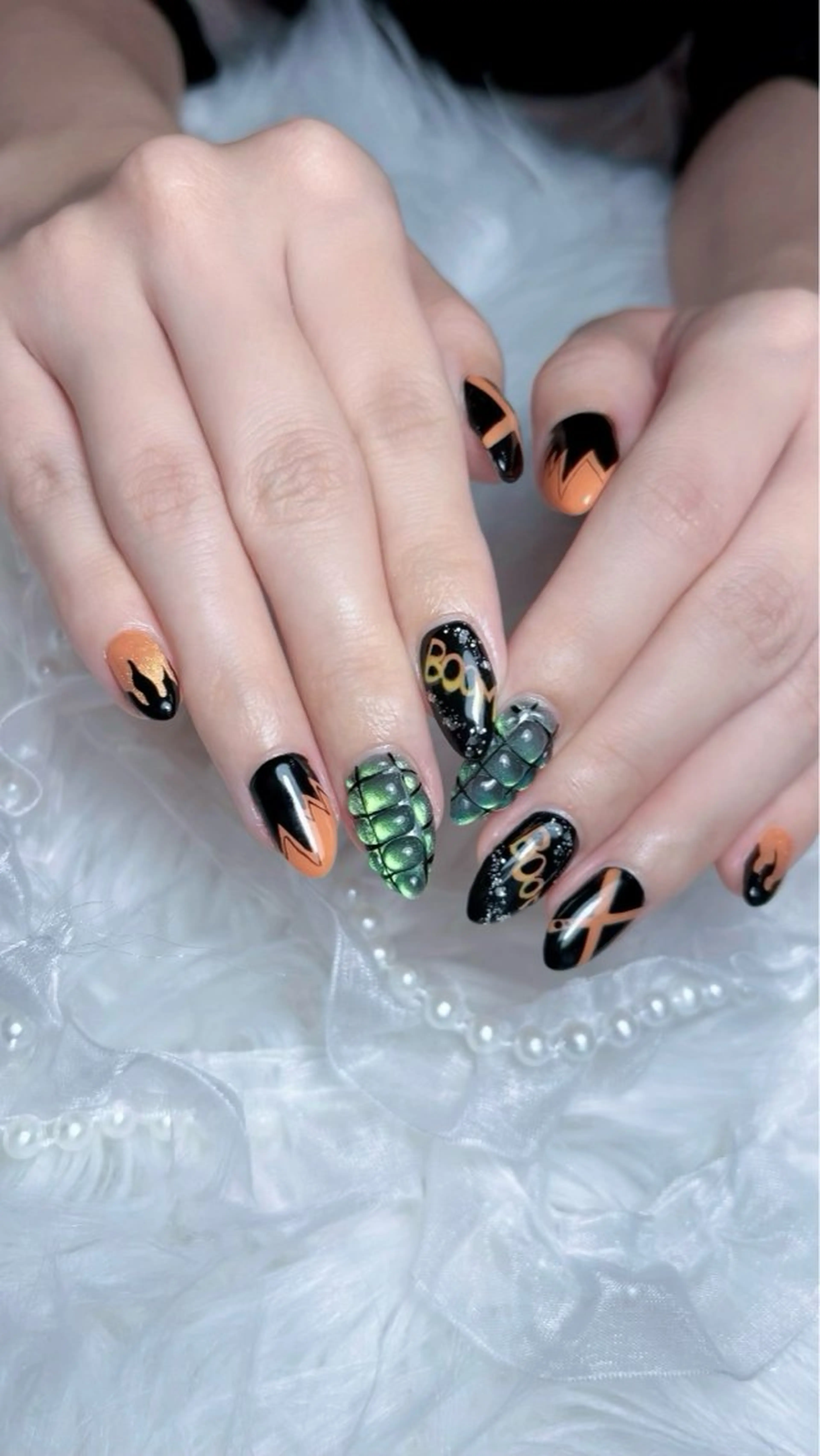 ネイル アートネイル ハンドネイル 𝑬𝑹𝑰𝑲𝑨 𓂃🎀𓈒𓏸のネイルデザイン
