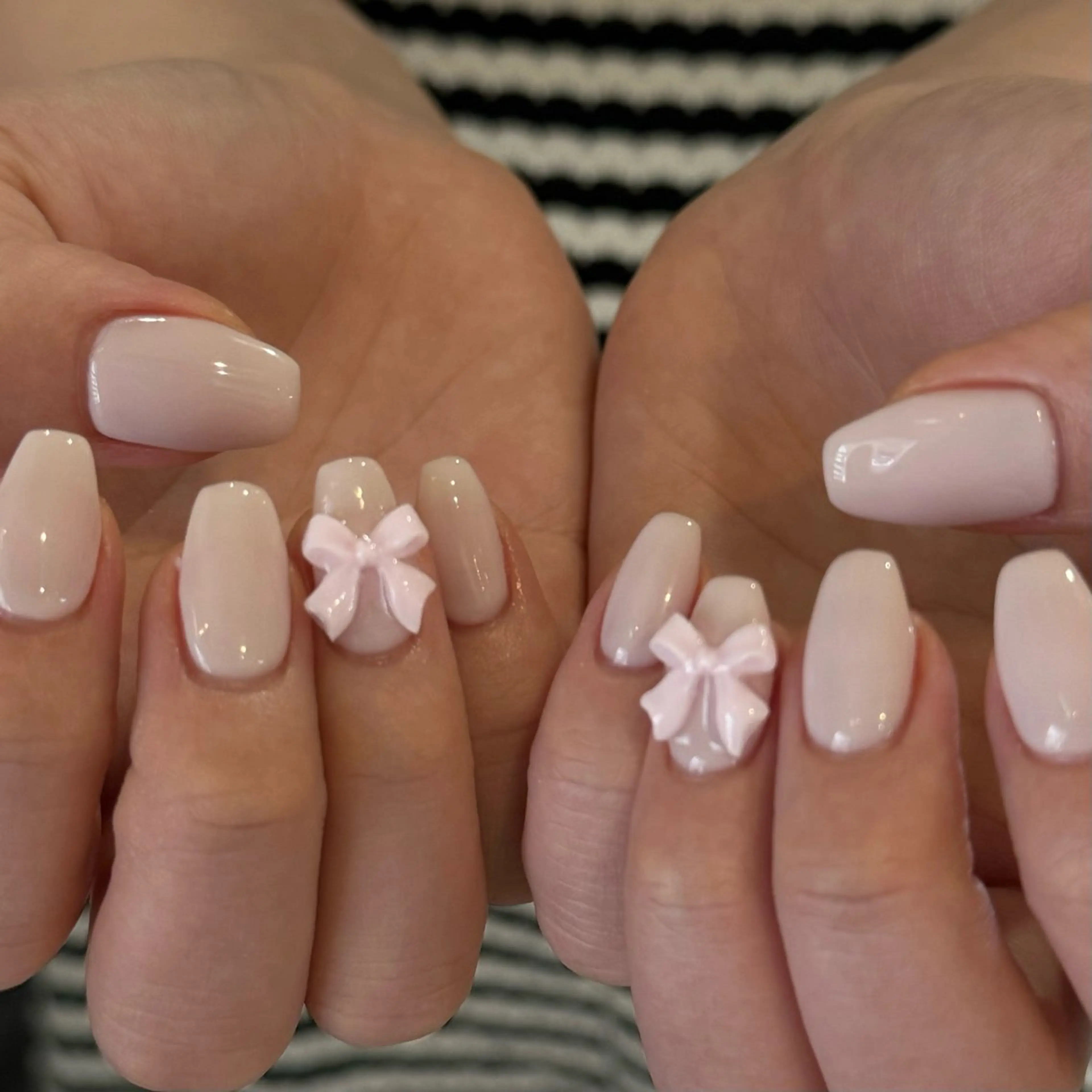 🎀ワンカラー/グラデ＋リボン🎀の写真