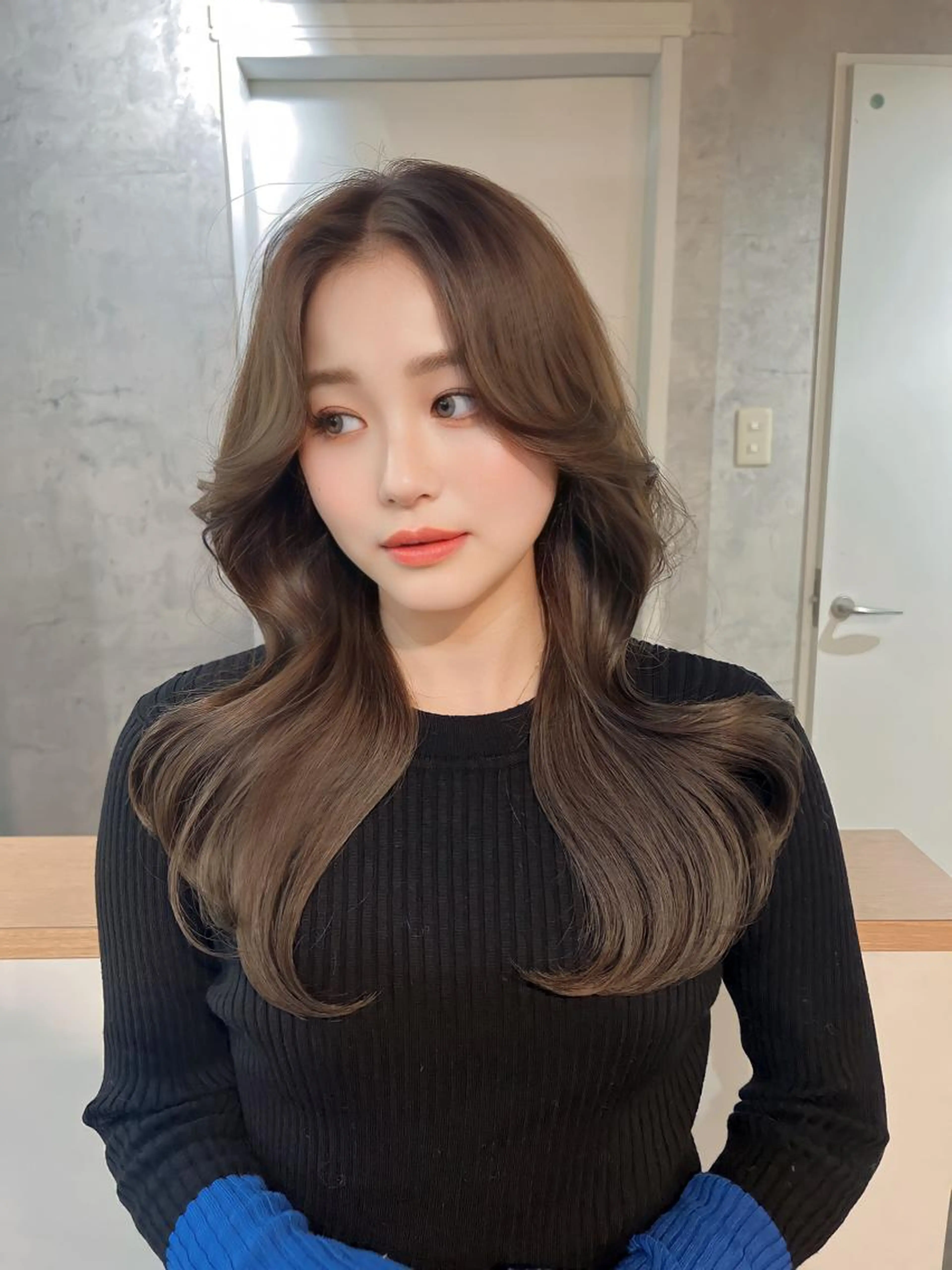 【期間限定】💕韓国レイヤーカット＋カラー＋補修トリートメントの写真