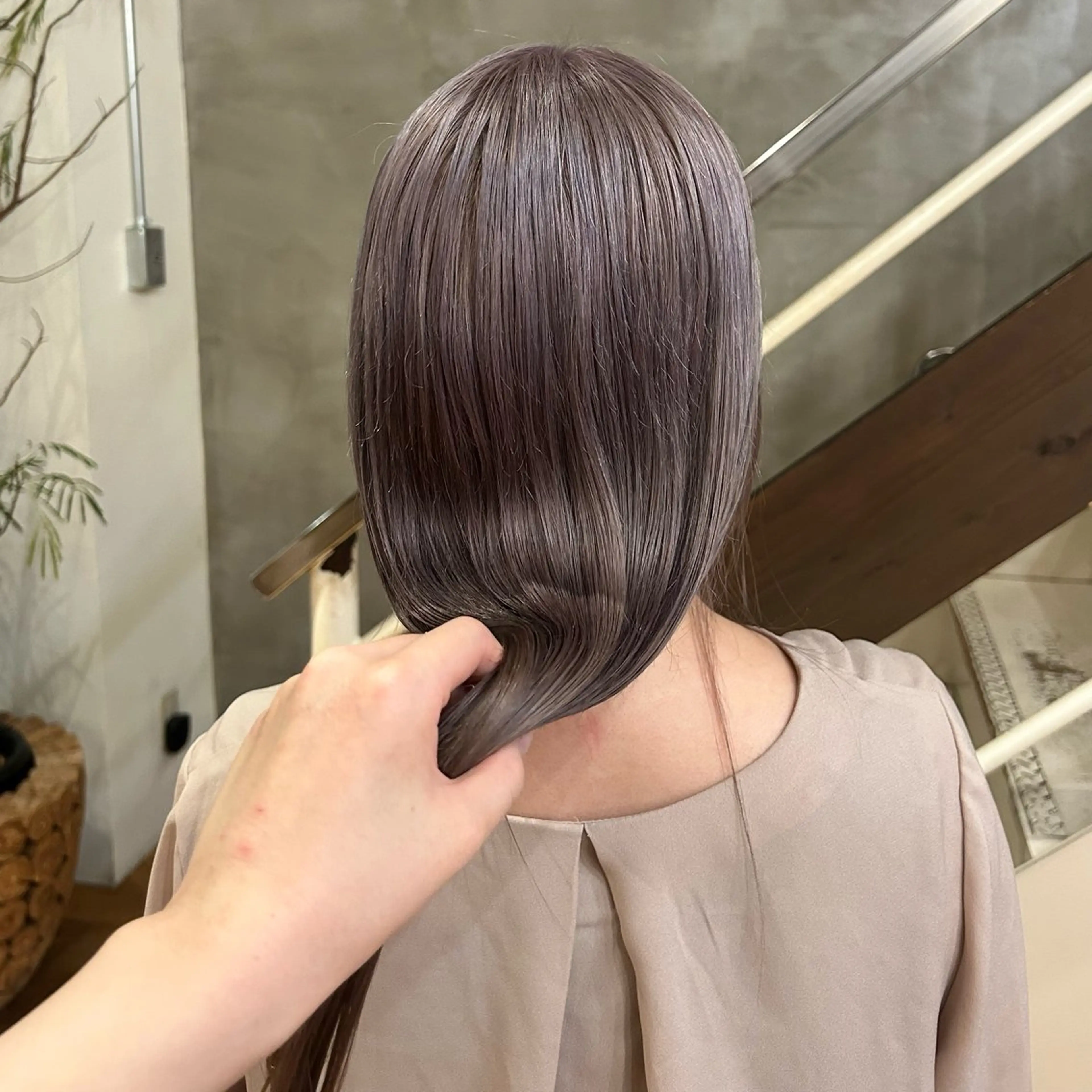 セミロング カラー ヘアカラー MASHU所属・レイヤーカット🌟 きだに りののヘアスタイル