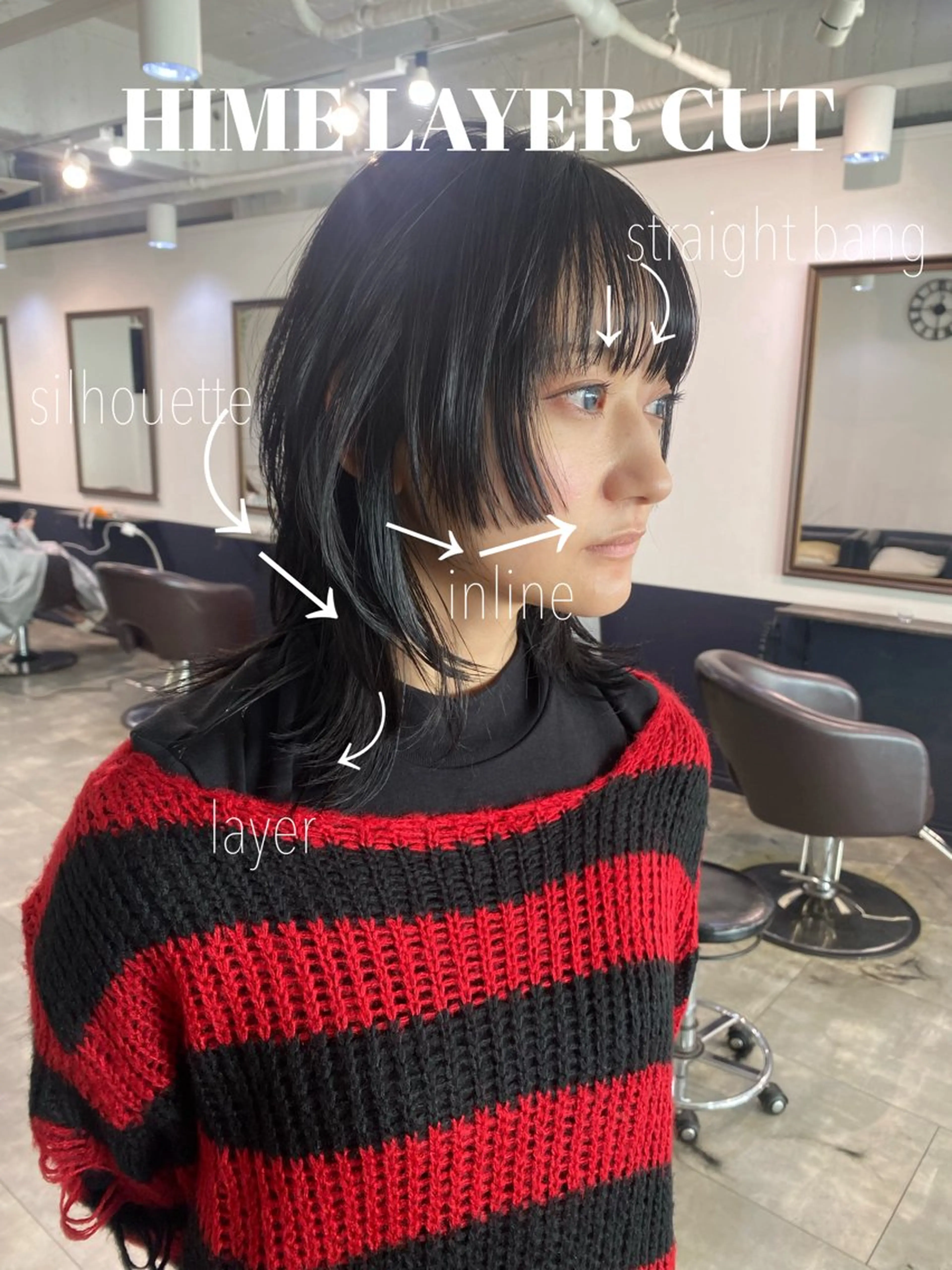 ミディアム カット ヘアカラー ちばた/レイヤー 似合わせ/大阪中津のヘアスタイル