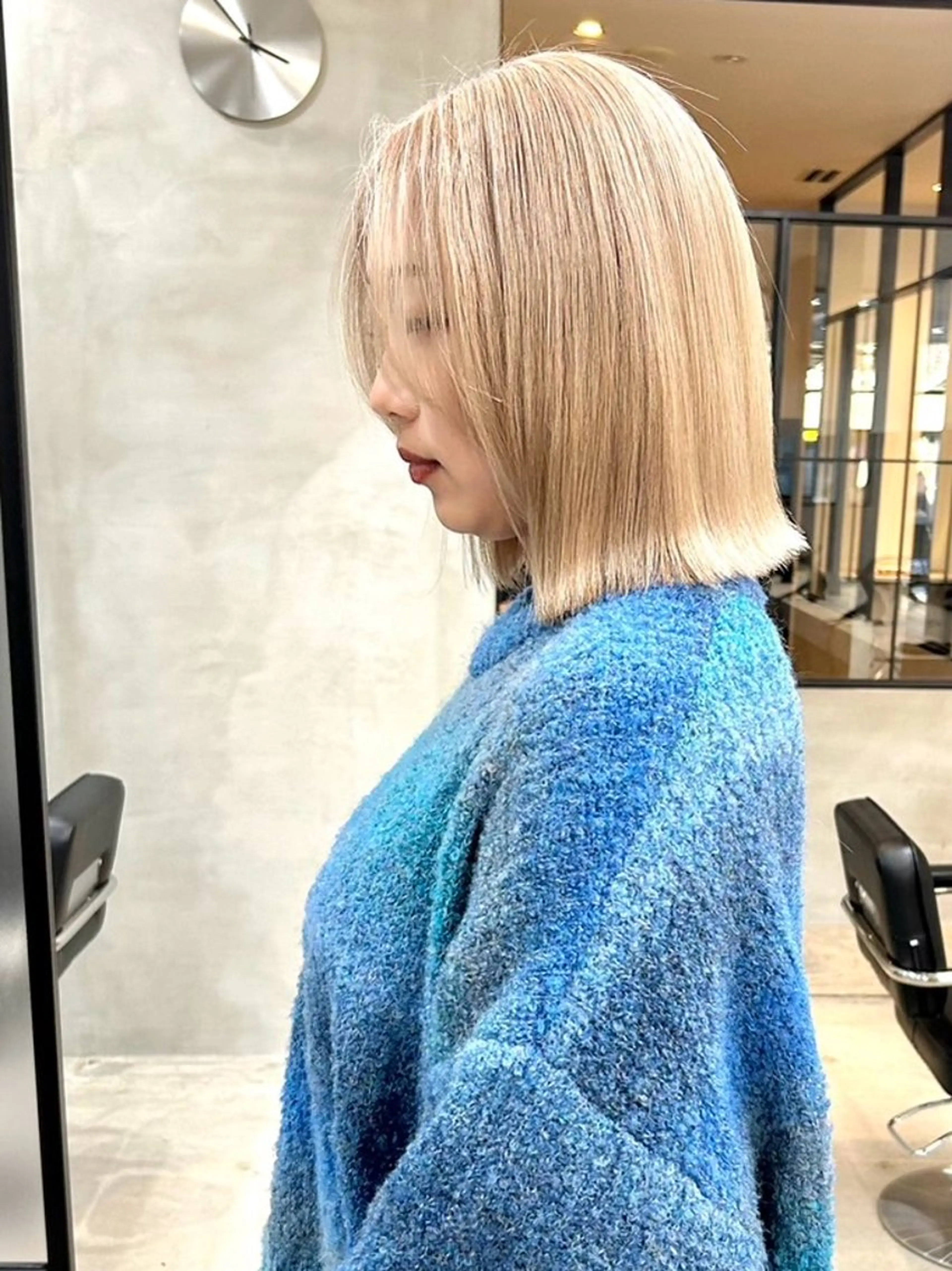 ミディアム カラー バレイヤージュ ブリーチ ケアブリーチ ハイライトカラー イルミナカラー ヘアカラー 艶カラー YOSHIMURAのヘアスタイル