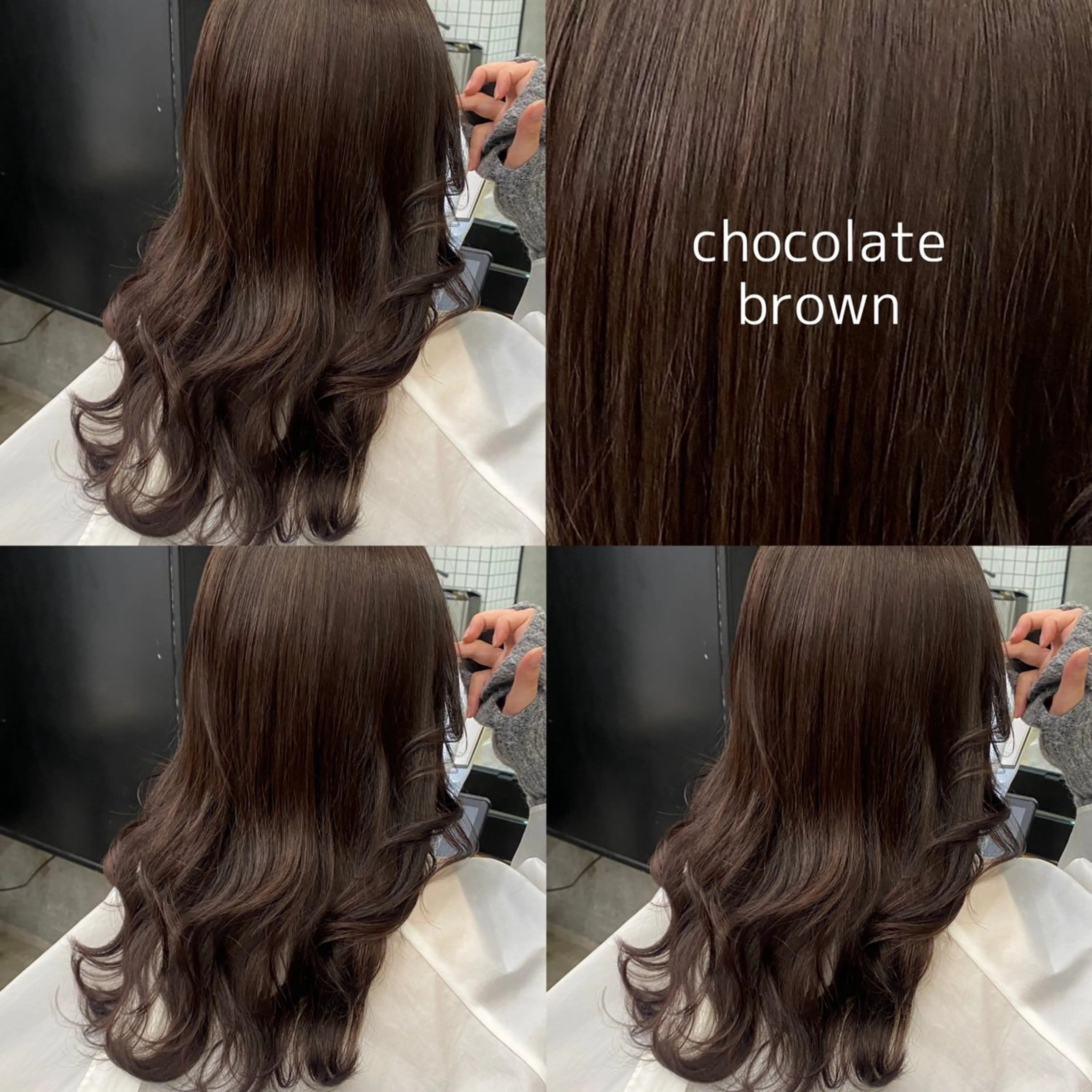 セミロング カラー ブラウンカラー チョコレートブラウン カット ヘアカラー トリートメント blink所属・暖色/ブラウン/ 透明感/ゆうかのヘアスタイル