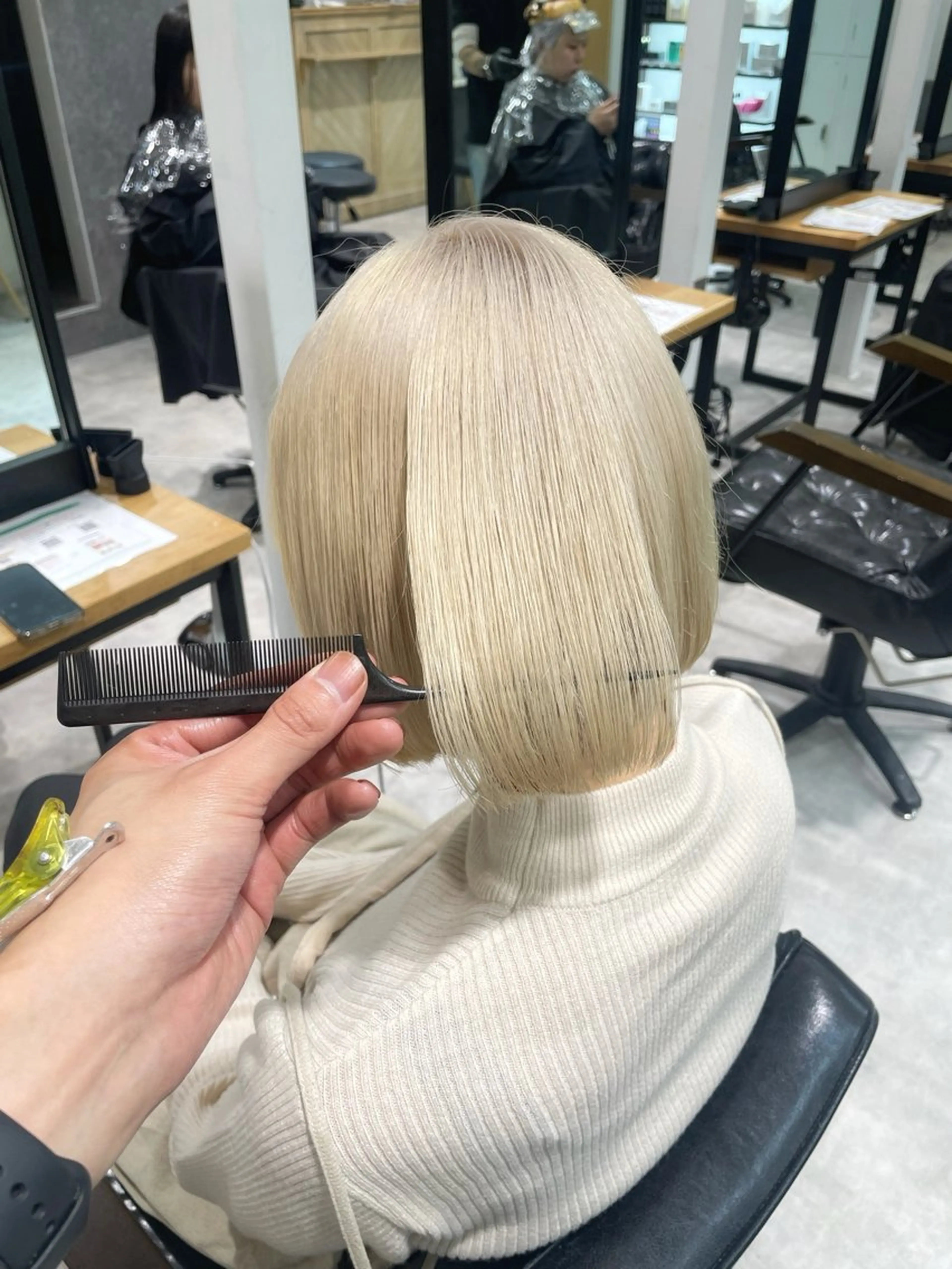 ショート カラー 田中大星 /ボブ 縮毛矯正のヘアスタイル