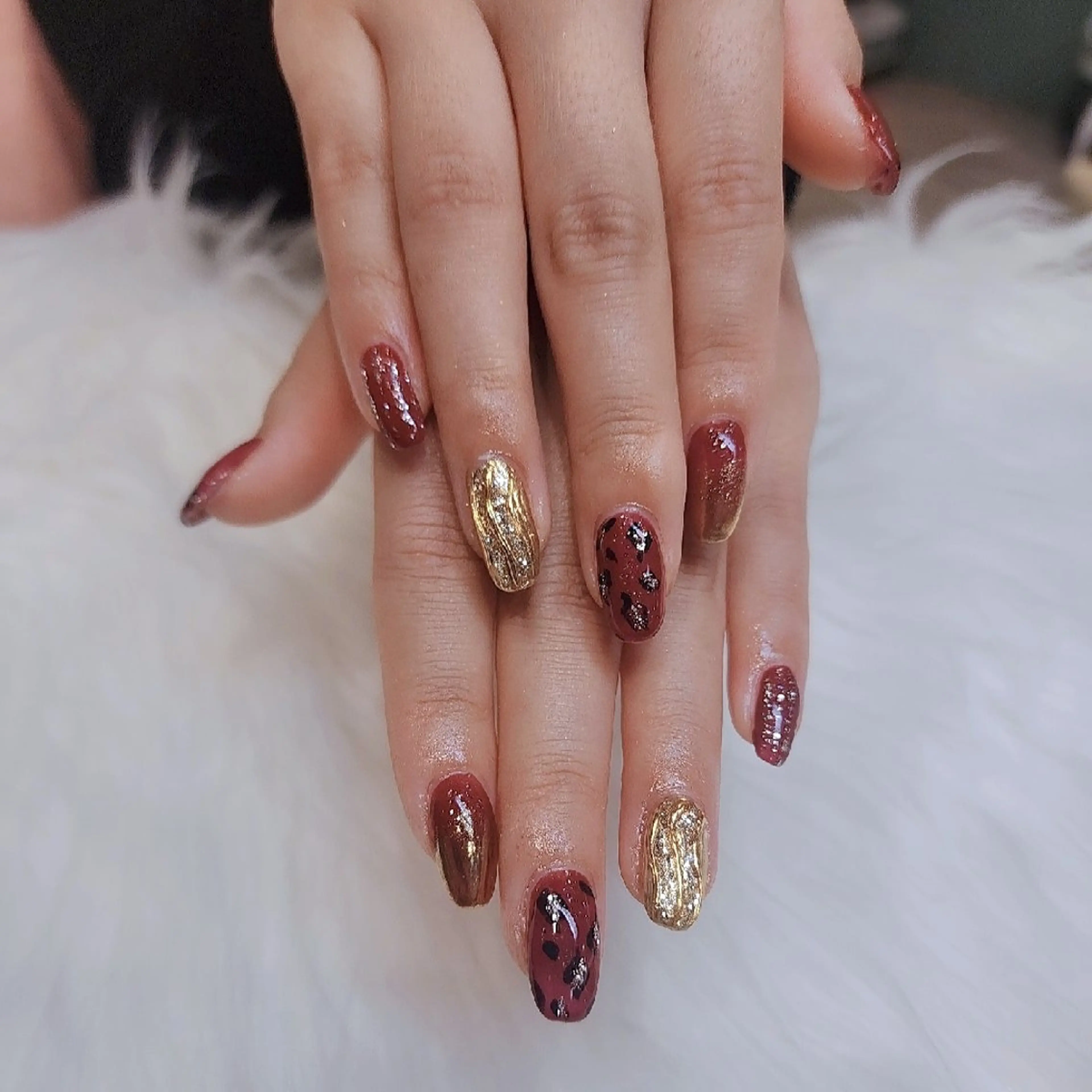 ネイル ニュアンスネイル 💙🤍Tiary M🤍💙のネイルデザイン