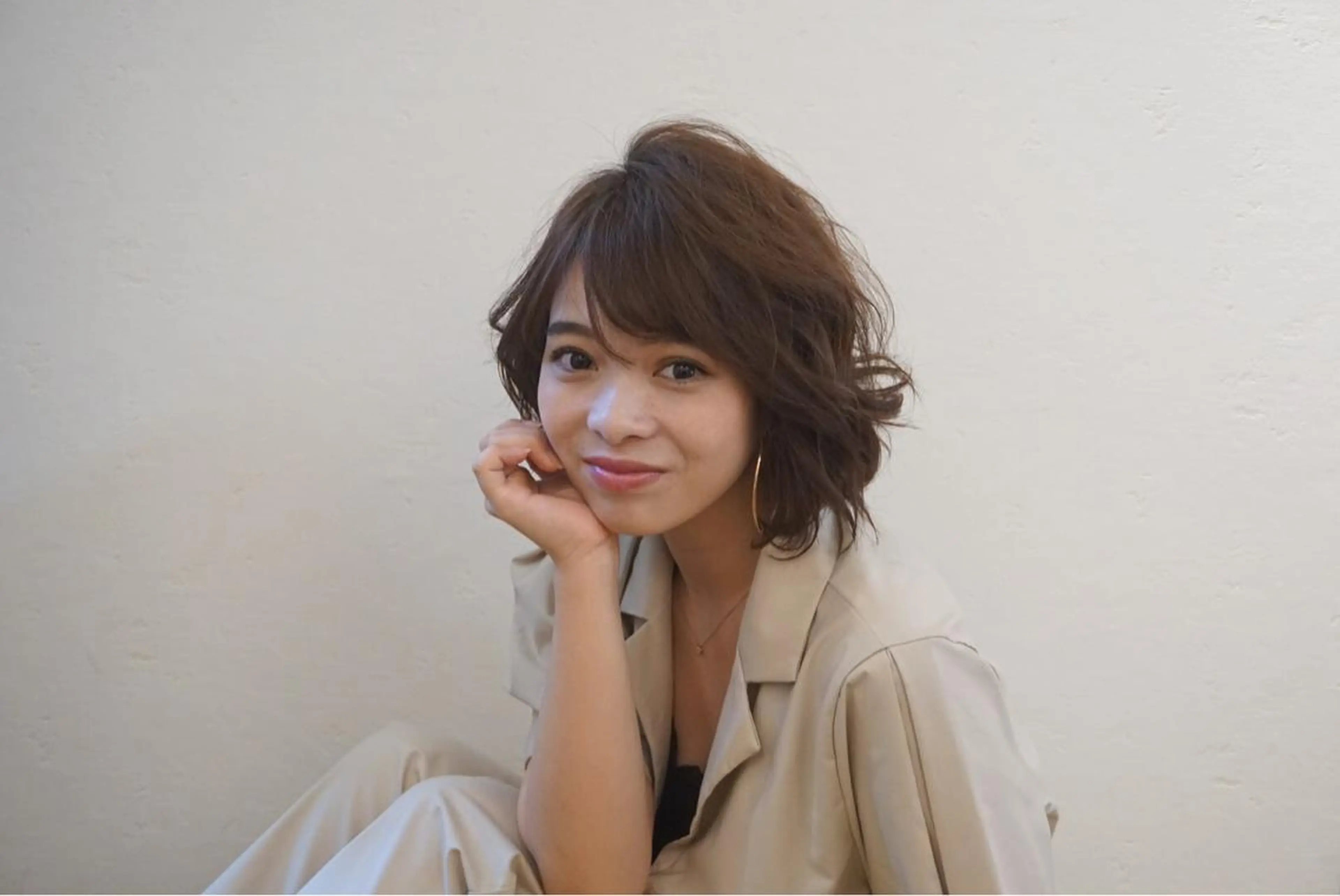 ショート カラー パーマ 大場 優のヘアスタイル