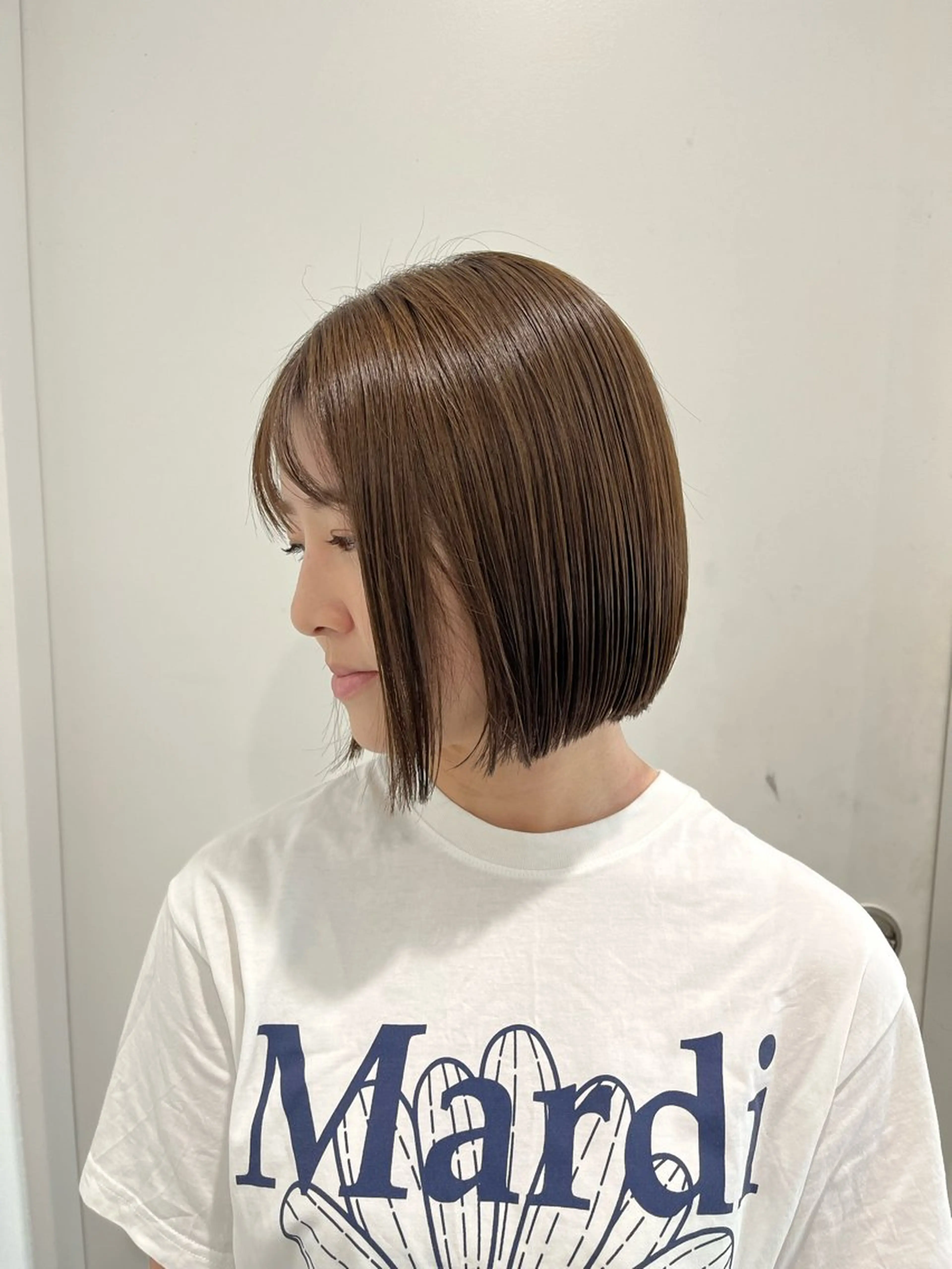 ショート ボブ 縮毛矯正/ハイトーン /パーマ/前原汐🎐のヘアスタイル