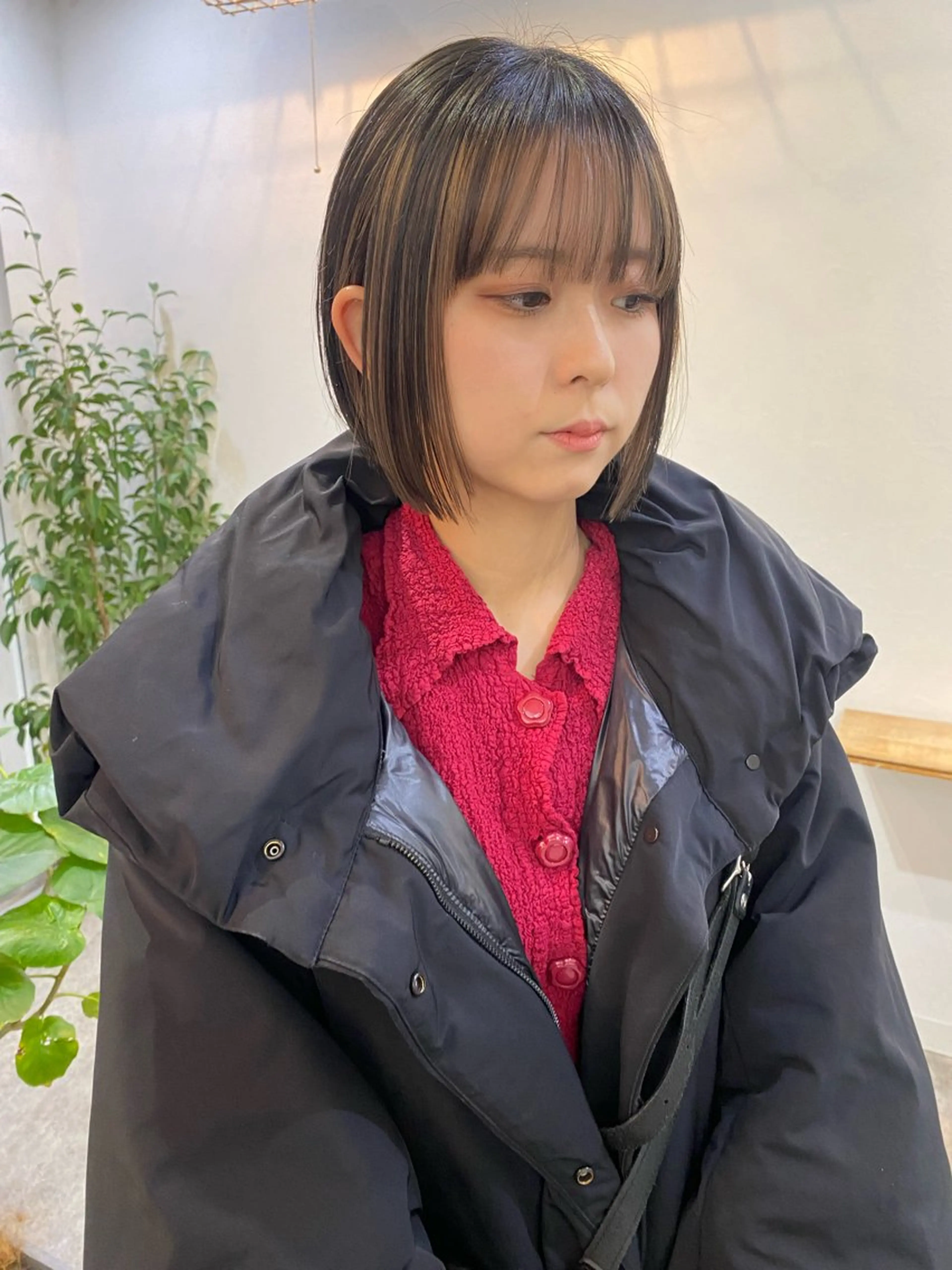 ショート カラー デザインカラー ダブルカラー カット ヘアカラー トリートメント 森貴裕/ベージュ/ パーマ/オリーブのヘアスタイル