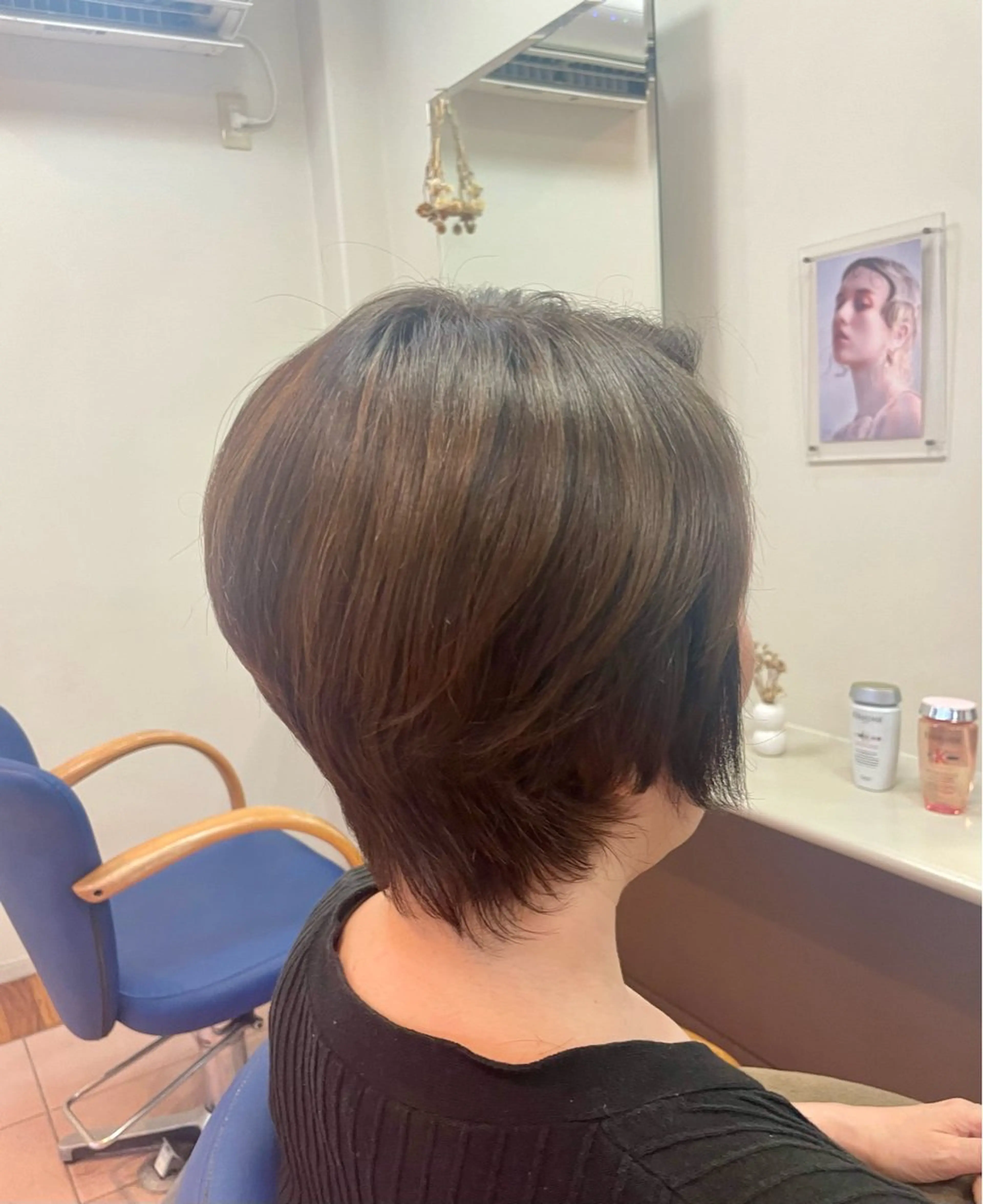 ショート ショートヘア カット ヘアカラー attrice杉山 綾乃のヘアスタイル