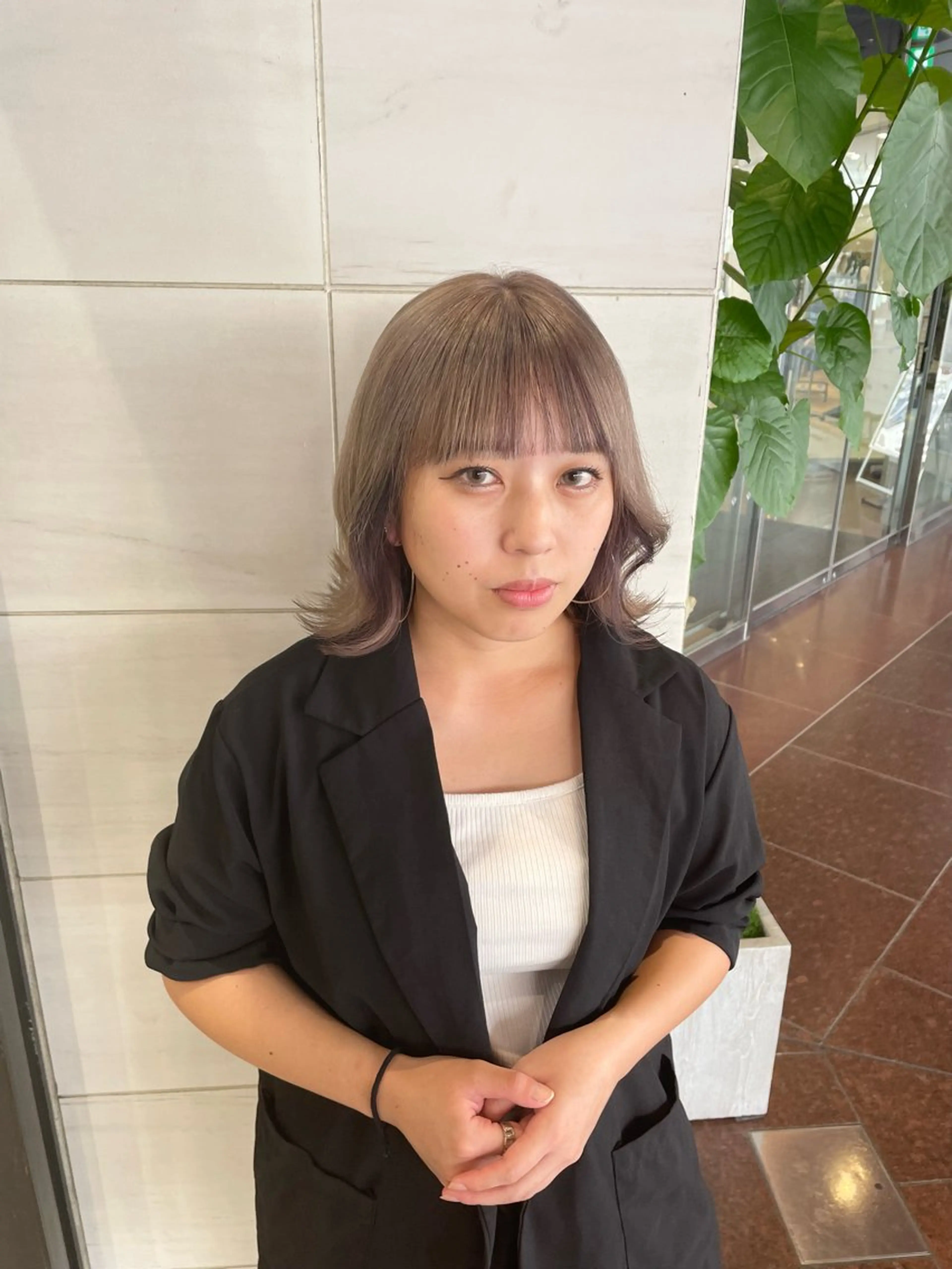 ミディアム カラー ハイトーン/ブリーチ /hikaruのヘアスタイル