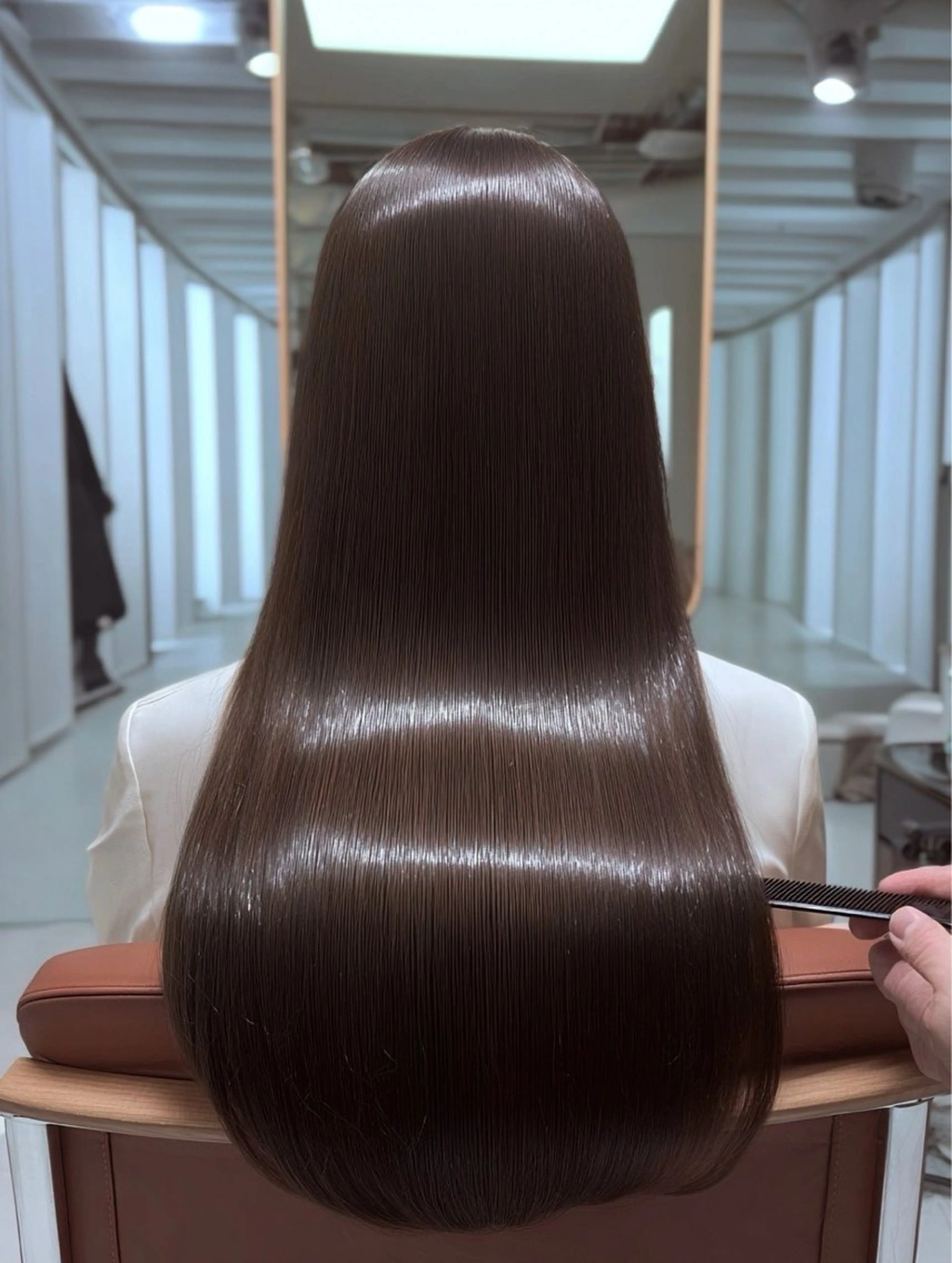 ロング ハイレイヤー 髪質改善 韓国風ヘア レイヤーカット 縮毛矯正 カット 縮毛矯正 トリートメント ✨毛髪診断で絶対綺麗 ✨美髪艶髪専門✨高浪のヘアスタイル