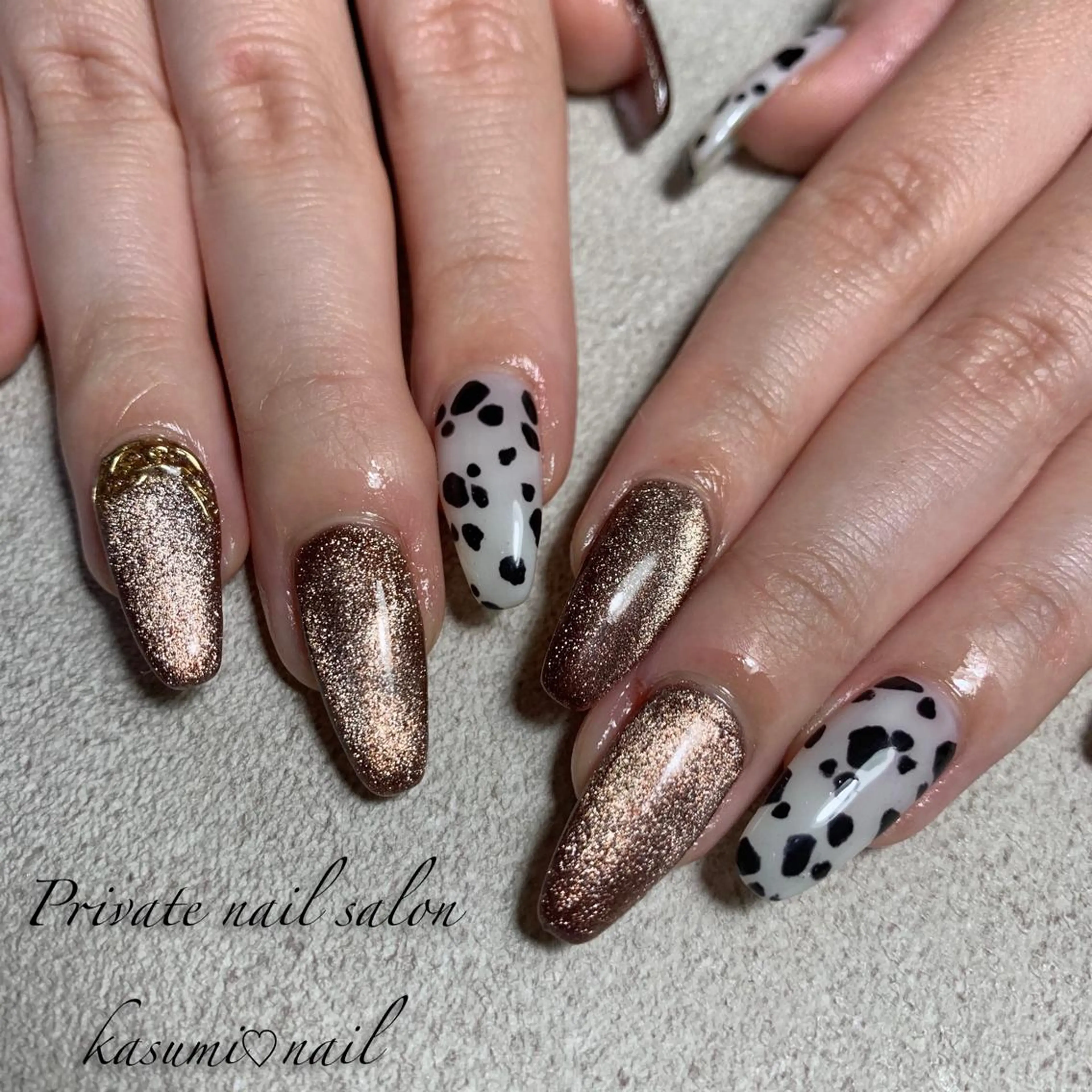 ネイル マグネットネイル ミラーネイル ニュアンスネイル 冬ネイル KASUMI♡ Nailのネイルデザイン