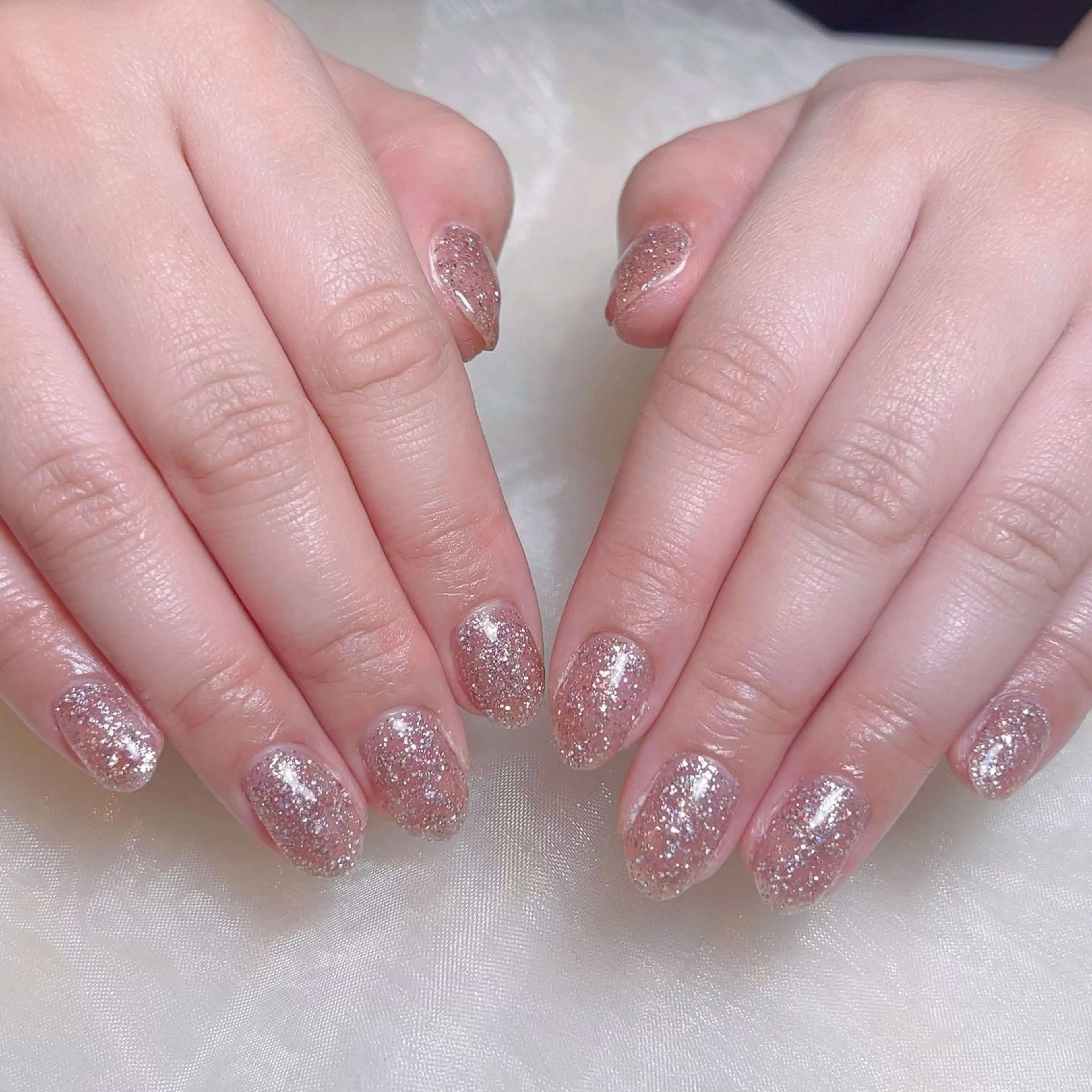 メンズ ネイル メンズ韓国風 アートネイル オーロラネイル ガーリー キラキラネイル ハンドネイル Nail salon 木にいるのネイルデザイン