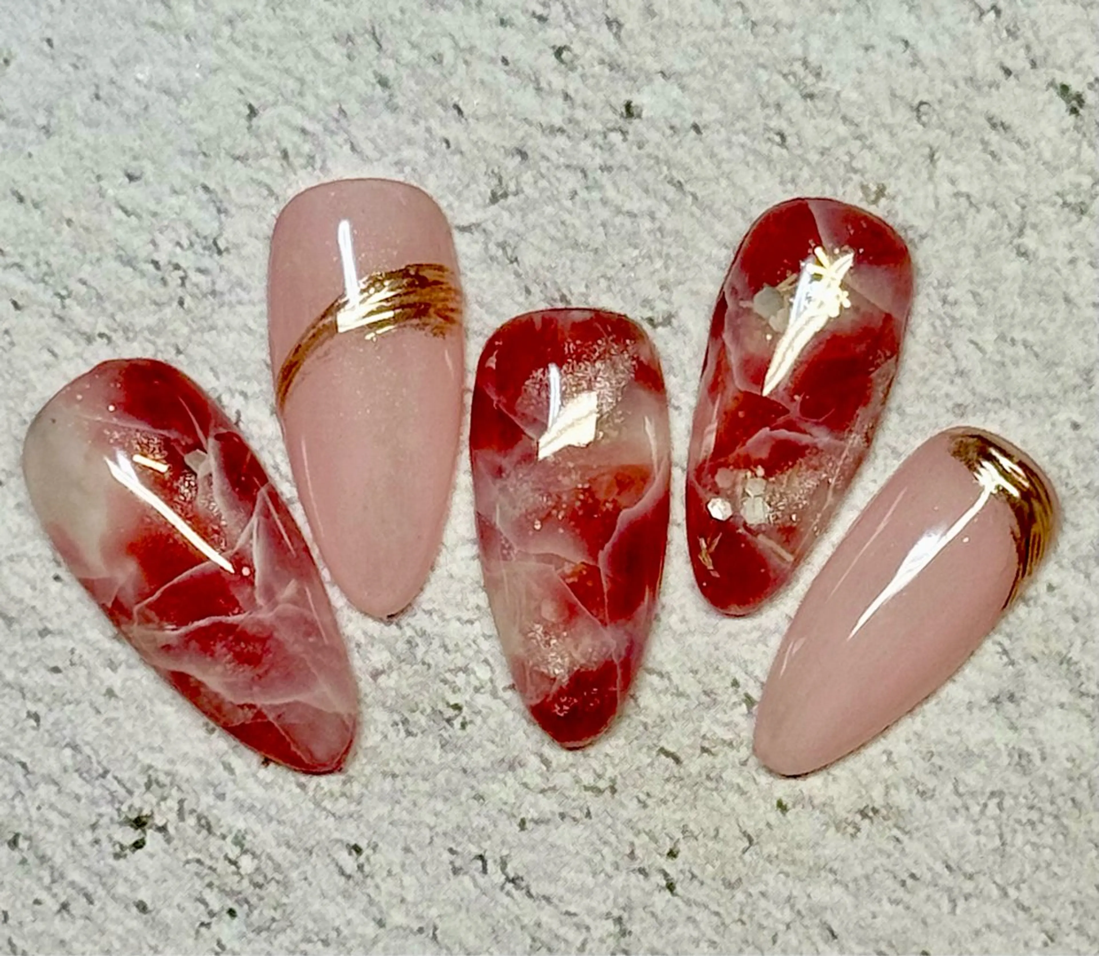 ネイル アートネイル チークネイル フレンチネイル 氷ネイル・うるうるネイル キラキラネイル M.N_ nailのネイルデザイン