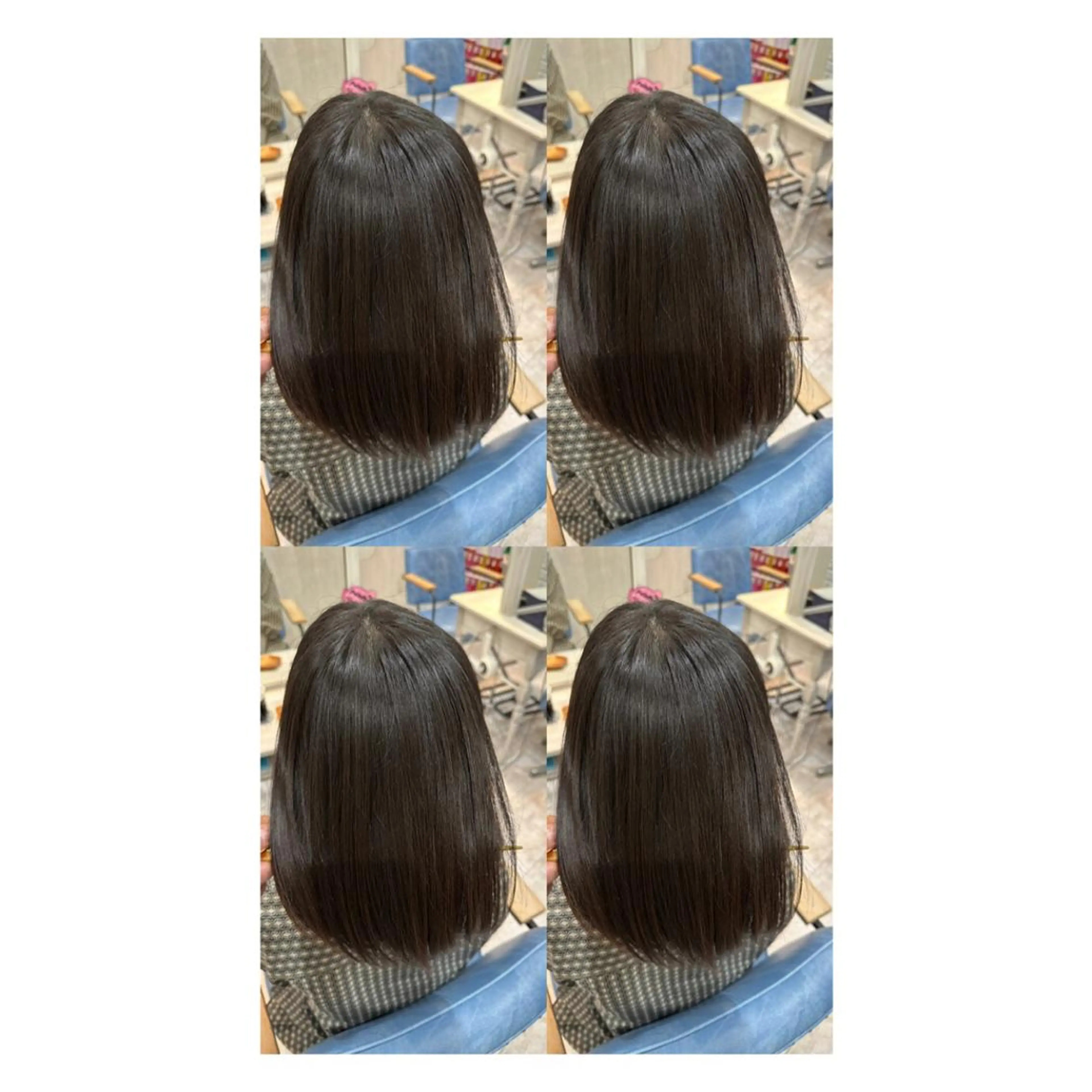 ミディアム カット ヘアカラー トリートメント 店長✨レイヤー✖️ 髪質改善✖️韓国ヘアのヘアスタイル