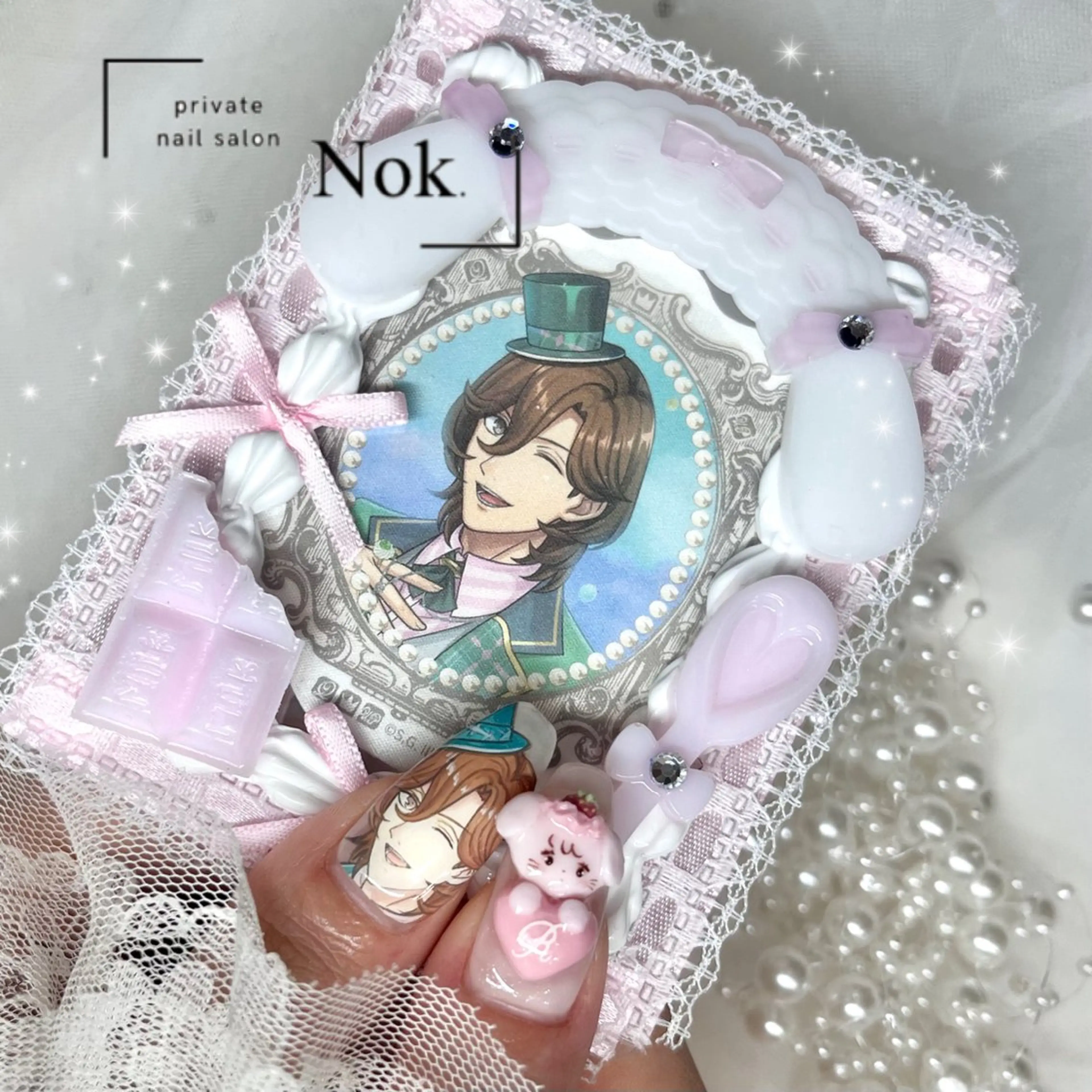 ネイル ハート ハンドネイル 池袋痛ネイル Nok. 渡辺のネイルデザイン