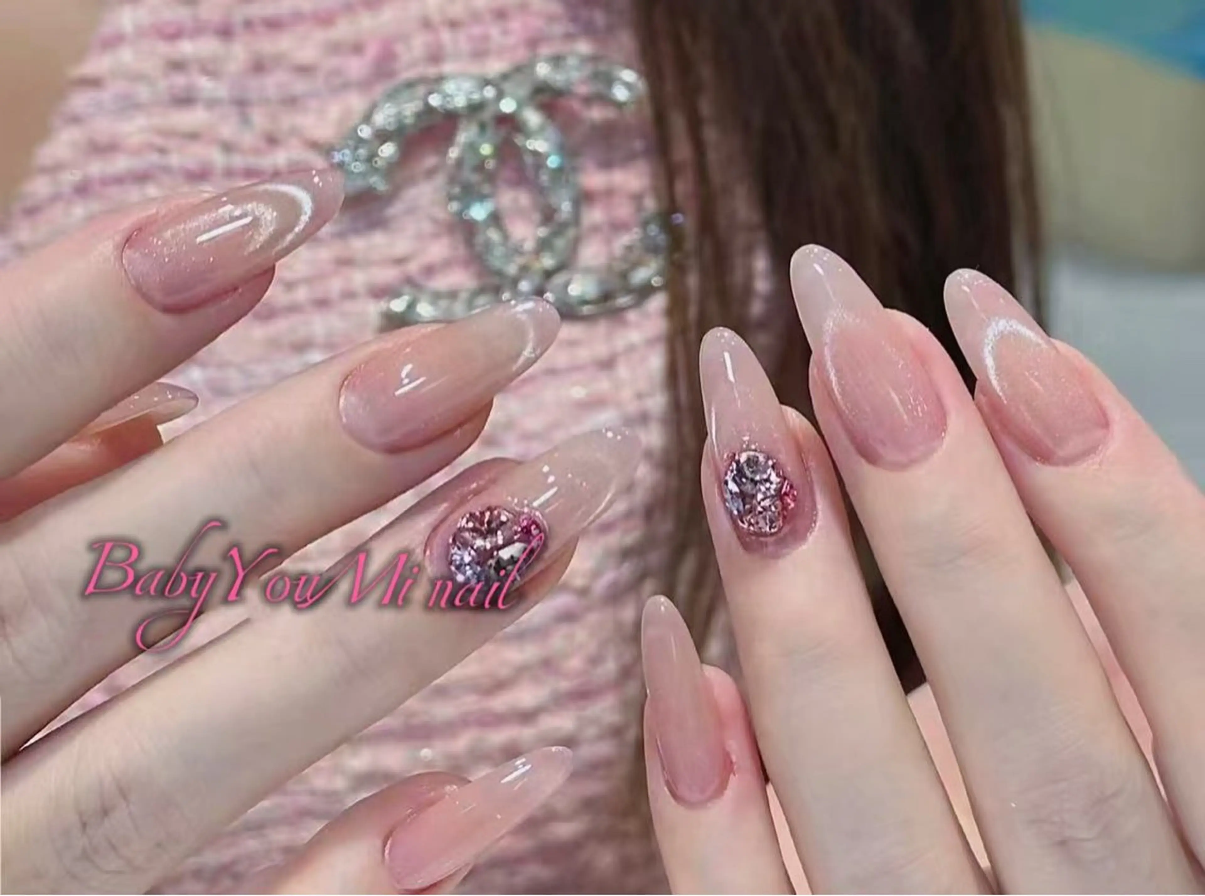 ネイル オーロラネイル 成人式 フットネイル フレンチネイル ジェルネイル ハンドネイル BabyYouMi nailのネイルデザイン