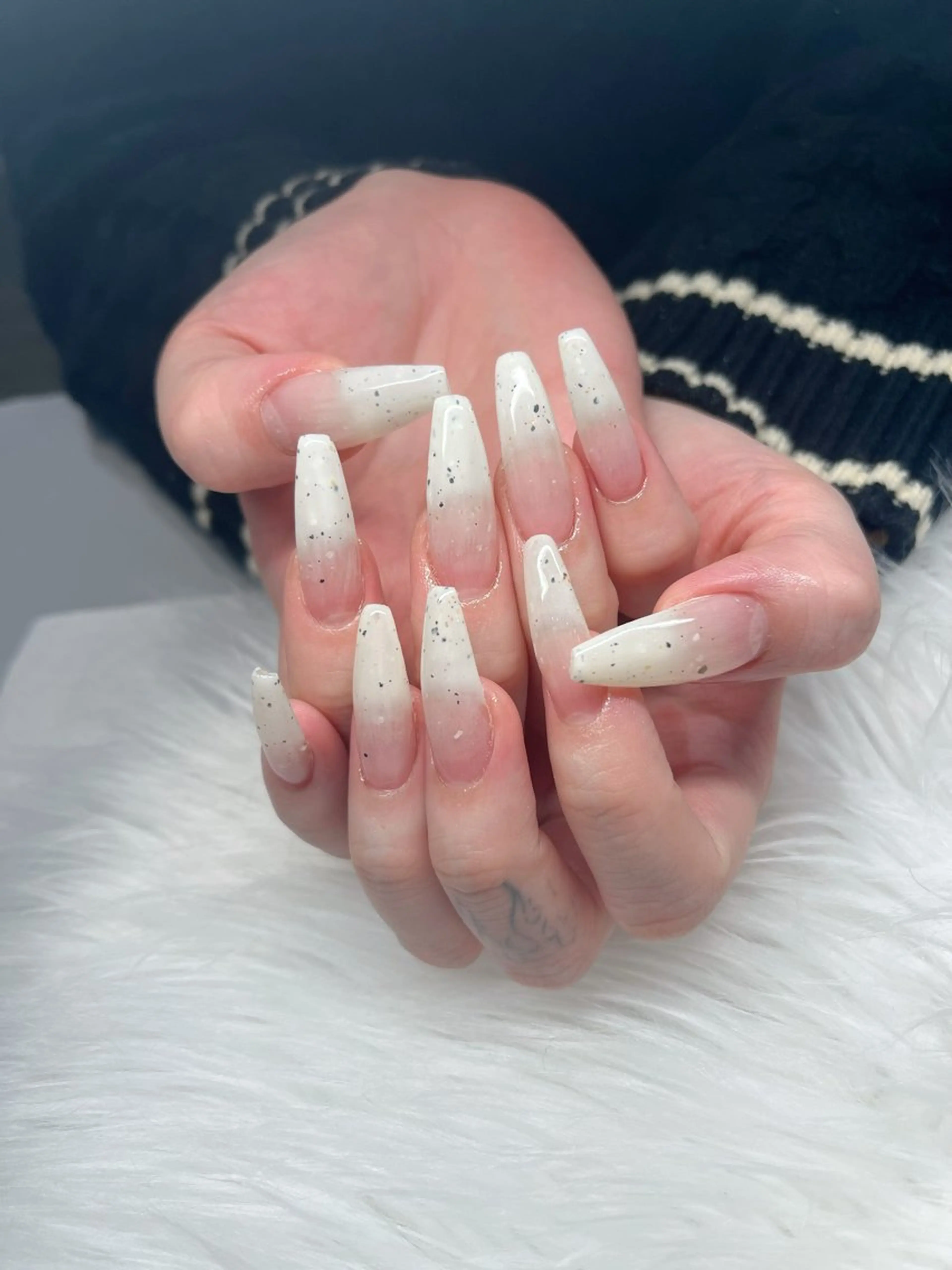 【グラデーション部分1色】クリアベースグラデーションの写真