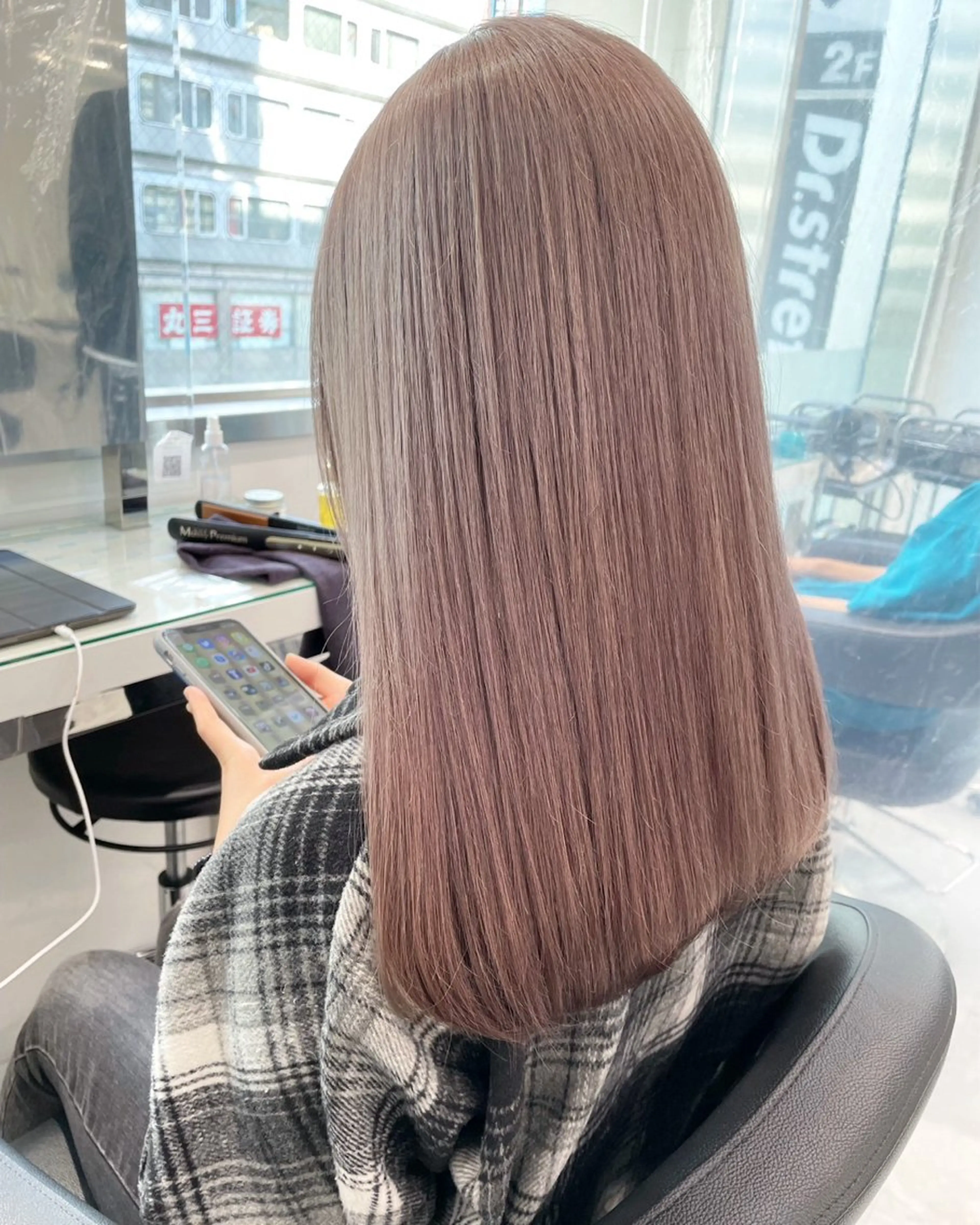 ミディアム ブラウンベージュ🤎 ブリーチなし🤎のヘアスタイル