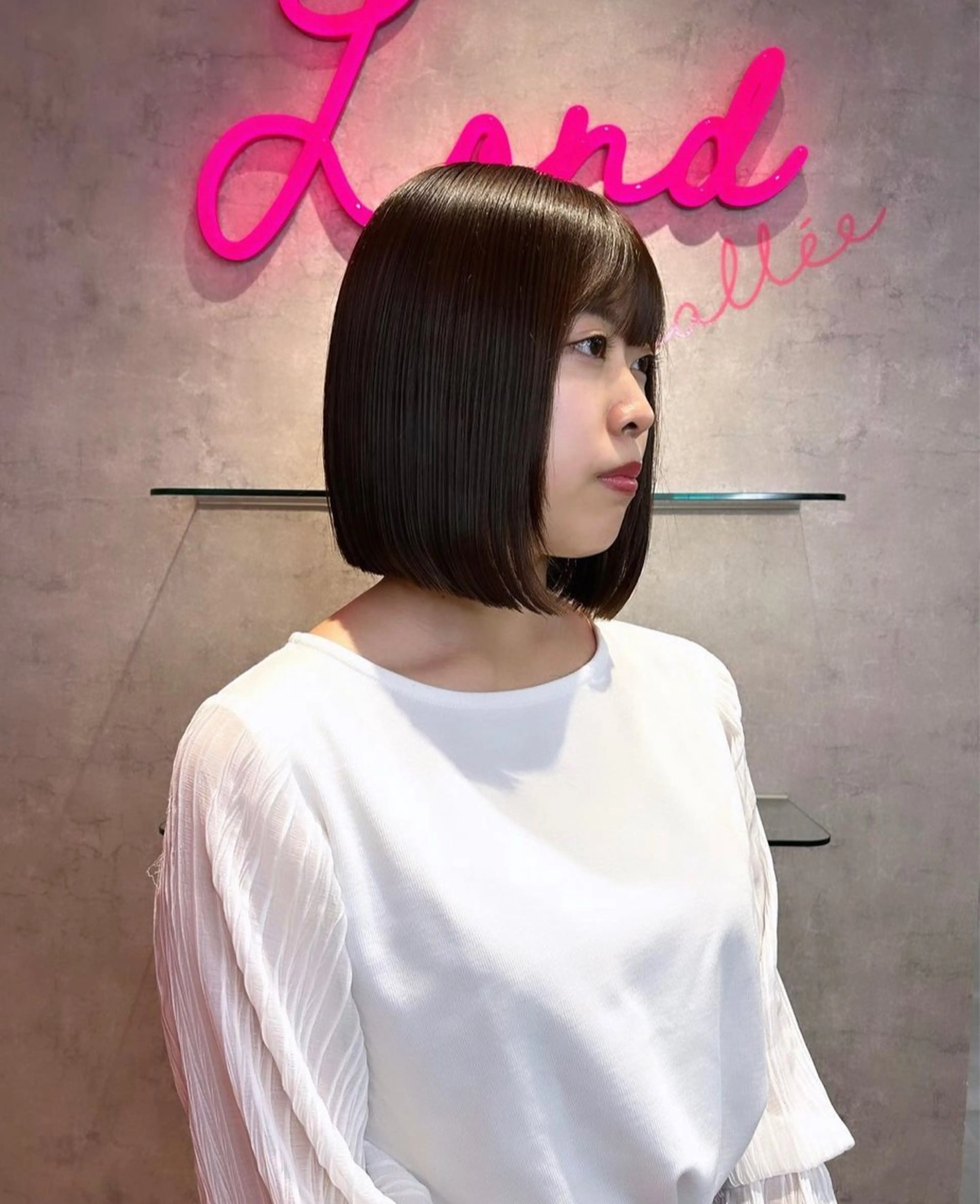 莉乃/縮毛矯正/髪質 改善/艶カラーのヘアスタイル