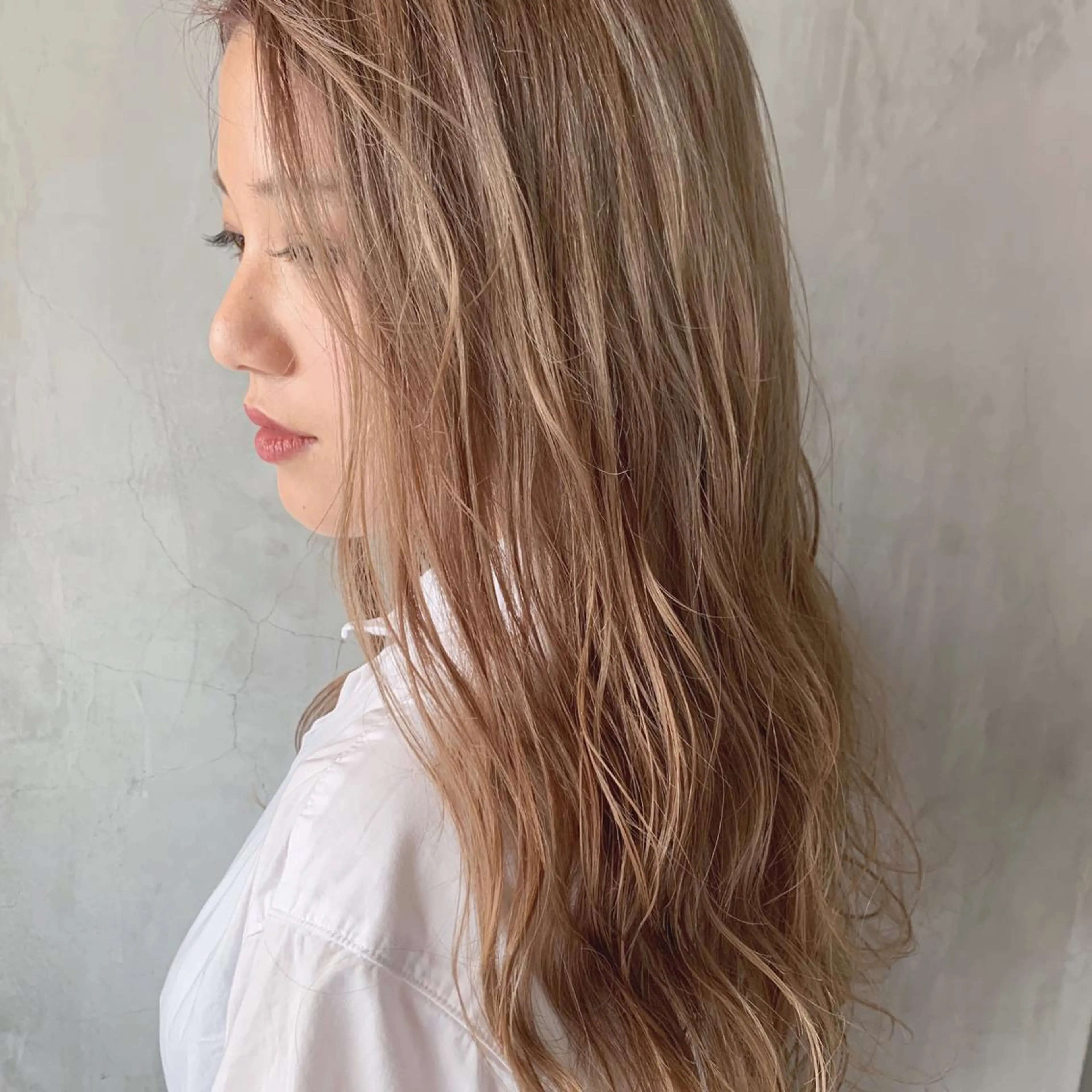ロング カラー SAKURA 原宿所属・なかの たくみのヘアスタイル