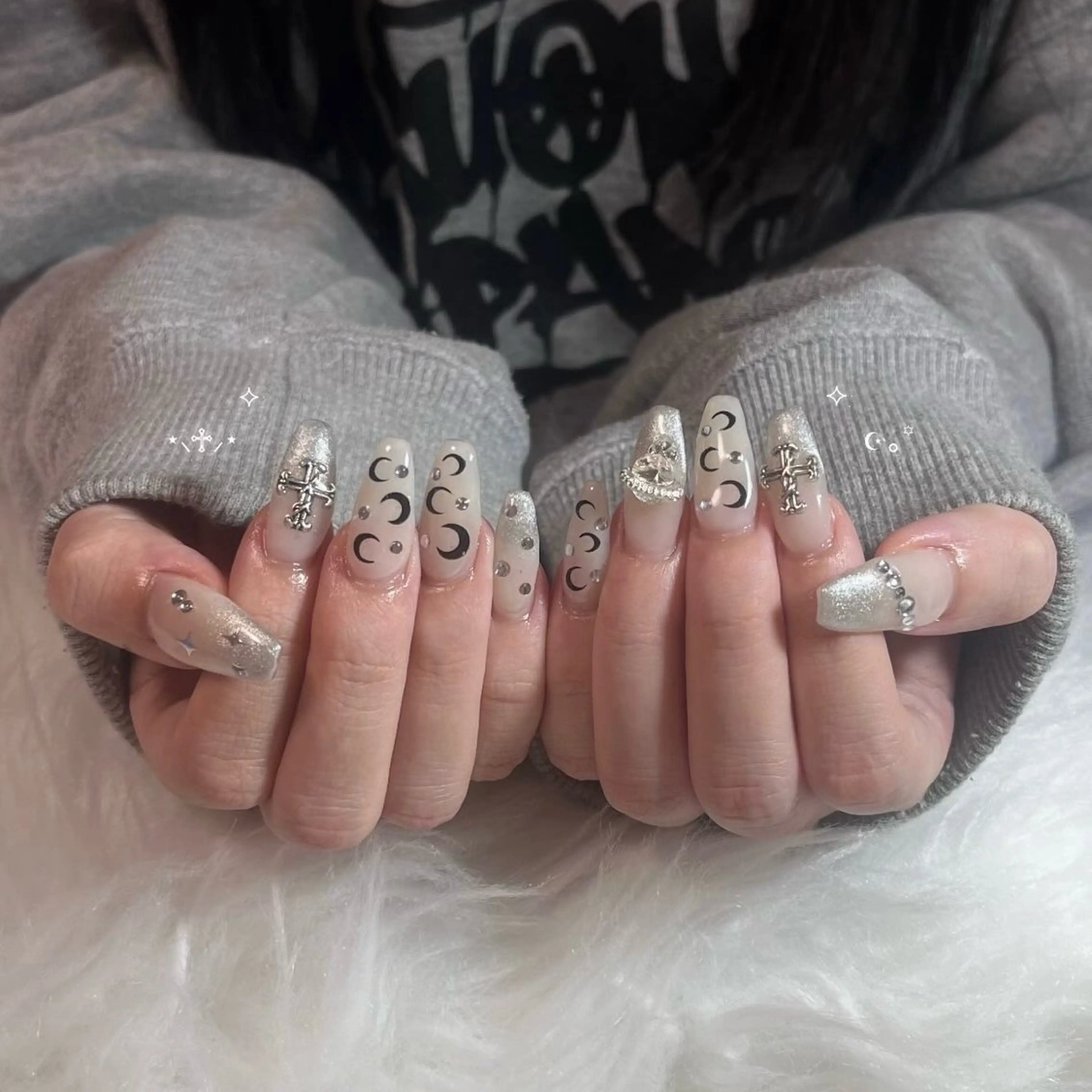 デザイン10本ネイル ケア込の写真