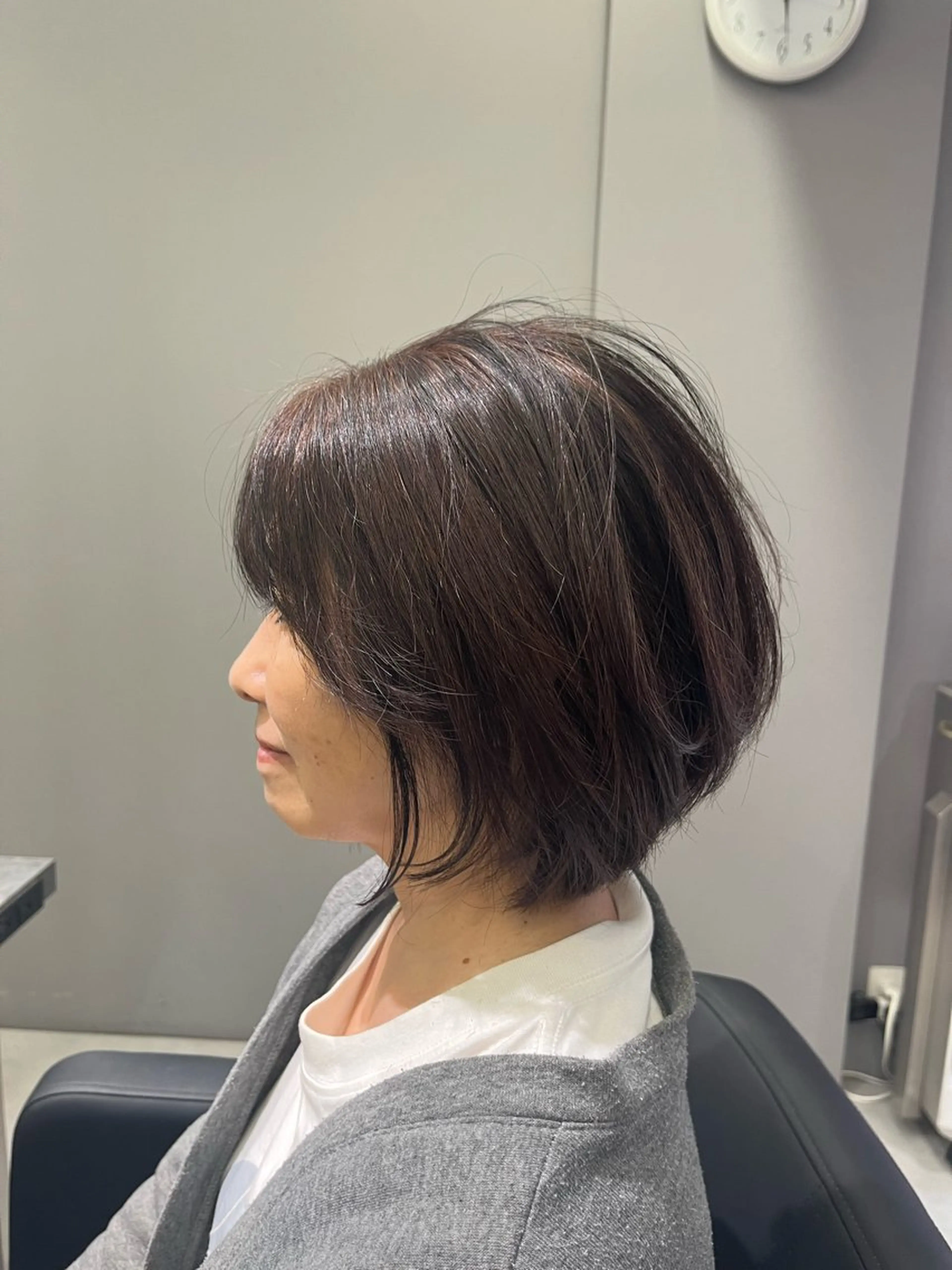 ショート カット ヘアカラー レイヤーカット 村上海成のヘアスタイル