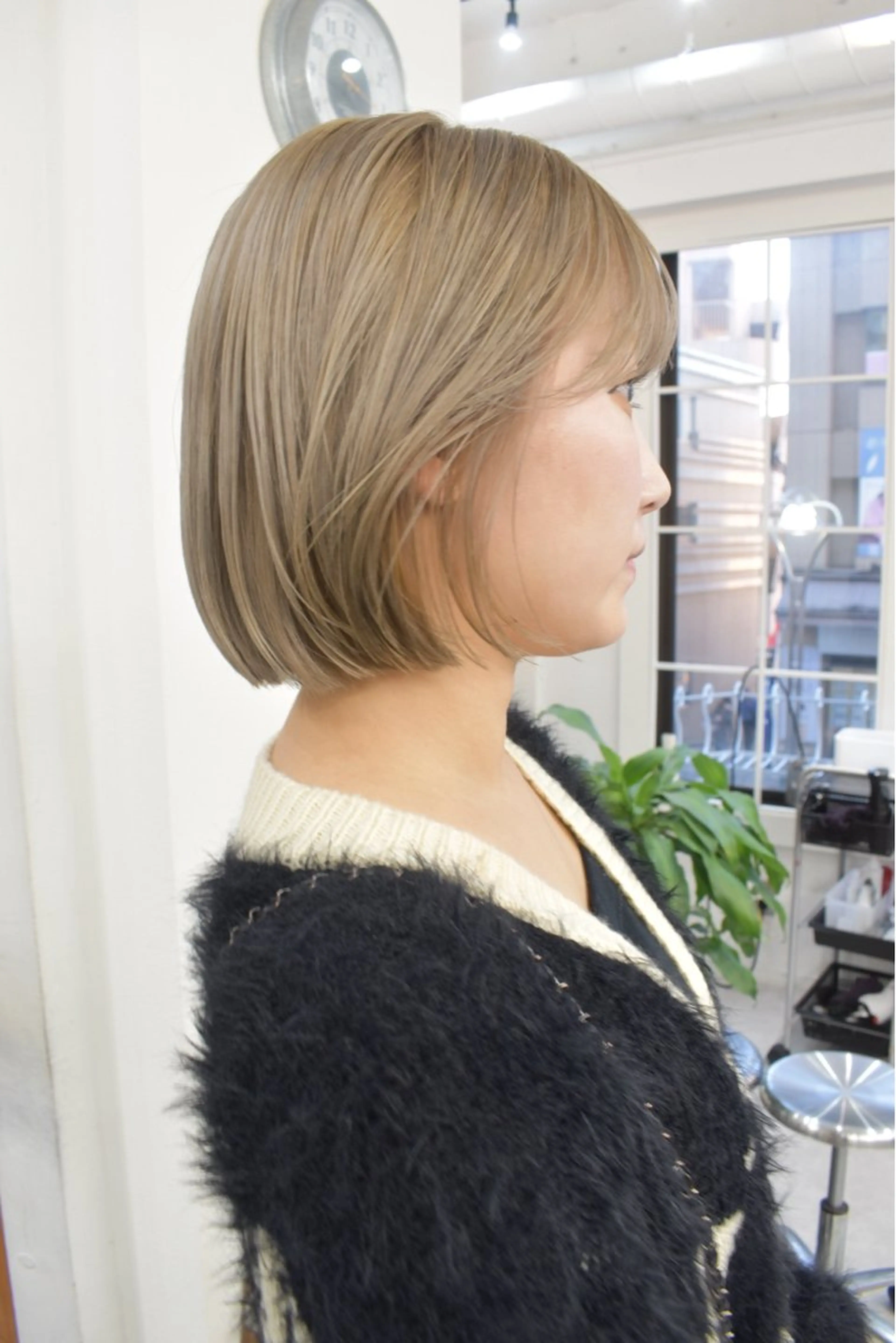 ミディアム カラー カット ヘアカラー トリートメント レイヤーボブ/ 艶カラー/サナ🌼のヘアスタイル