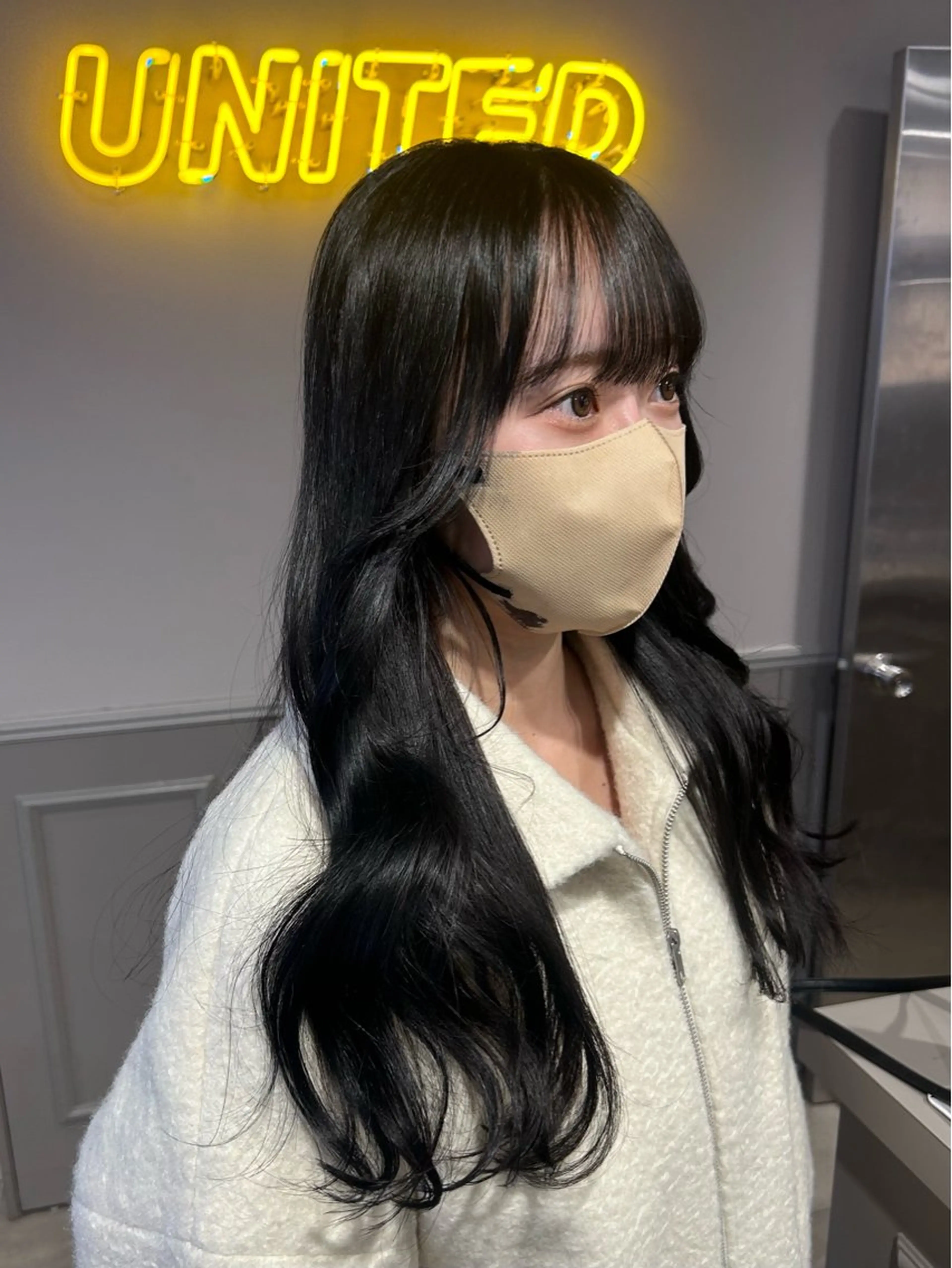 ロング カラー パーマ ヘアアレンジ メンズ キッズ カット ヘアカラー トリートメント ヘアセット ブリーチなしカラー/ ブラウン/レイヤーのヘアスタイル