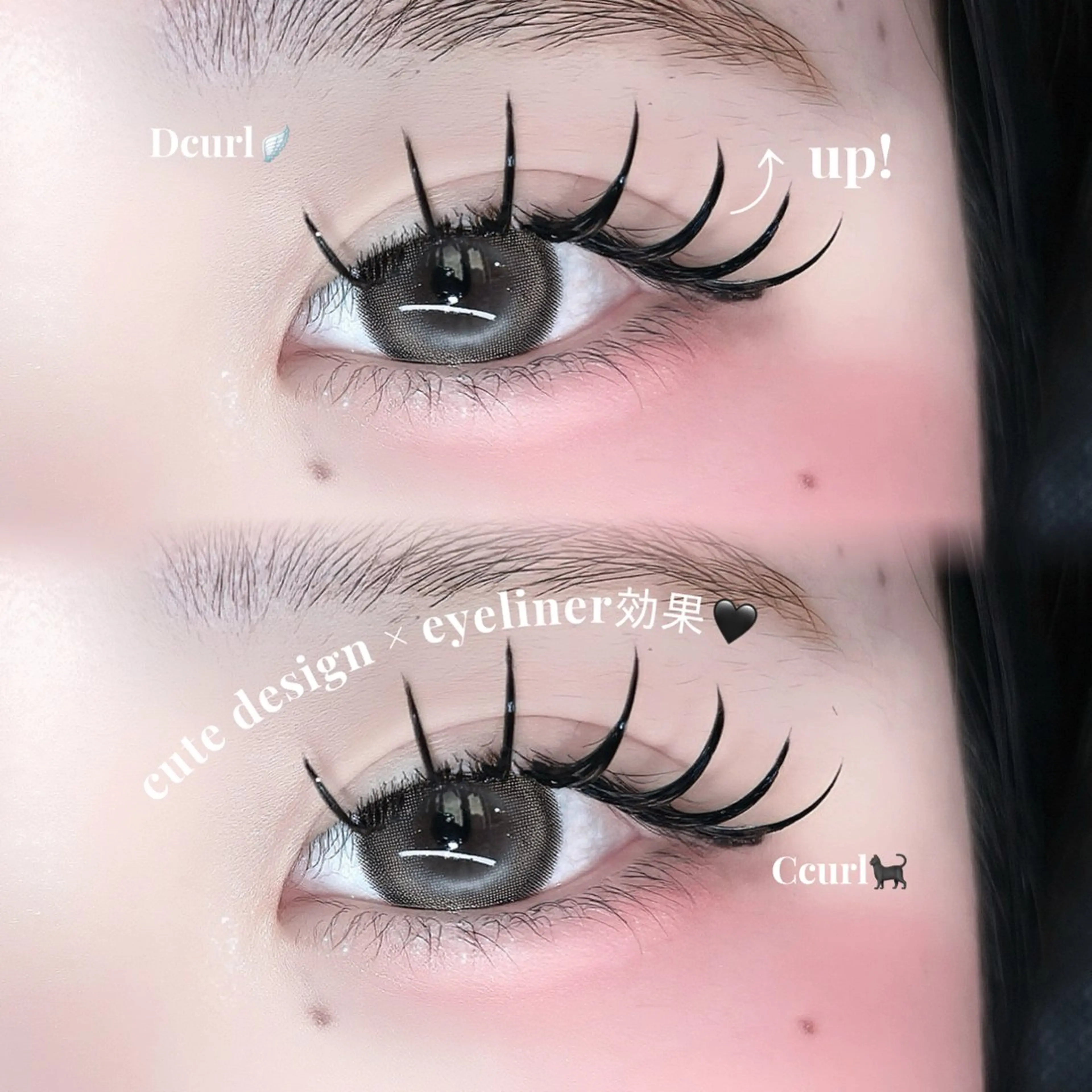 マツエク・マツパ マツエク FaB 千葉店所属・🩶LEDエクステ& 上下パーマRAN🪽のマツエク・マツパデザイン