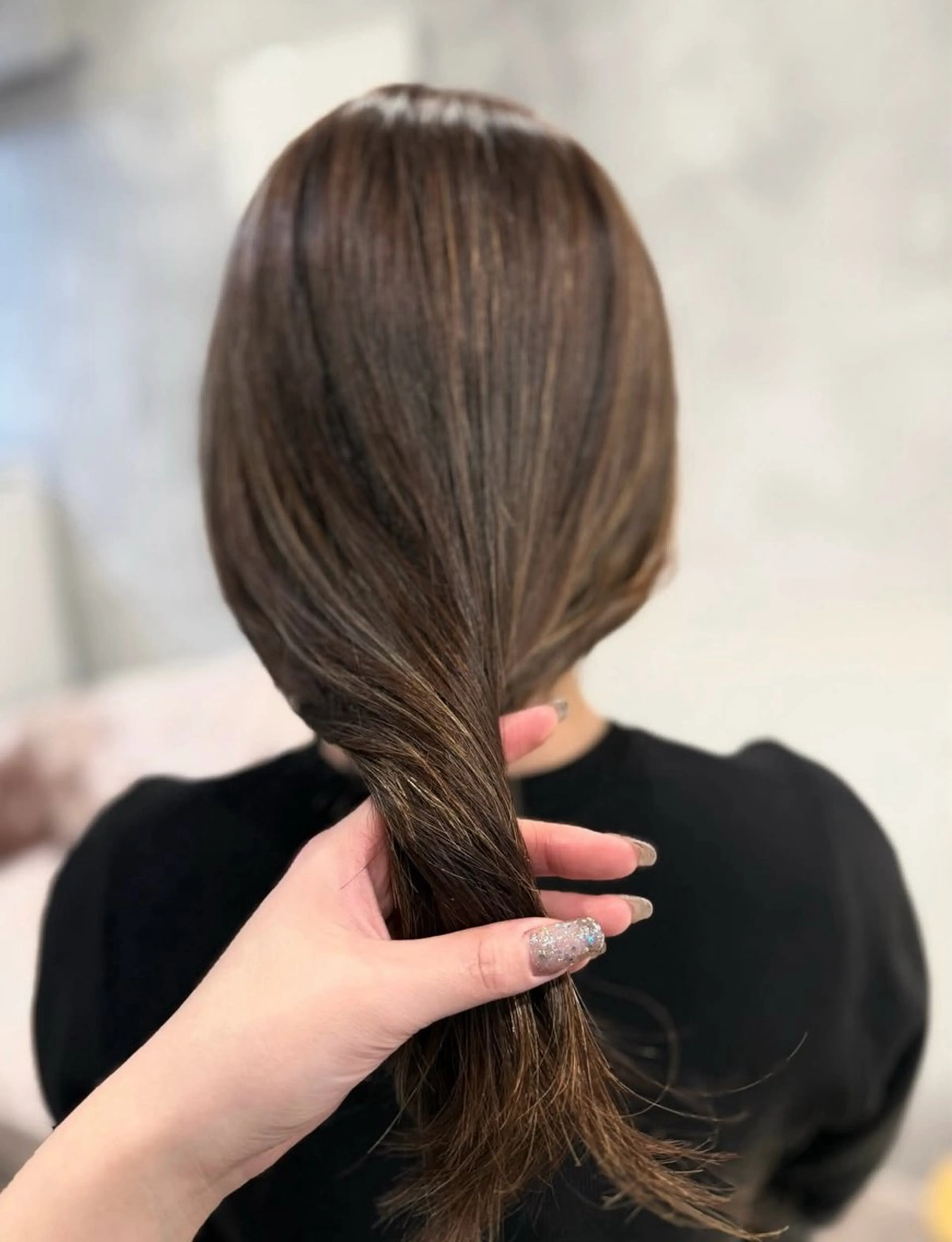 ミディアム ヘアカラー 木村 心海☆明石のヘアスタイル