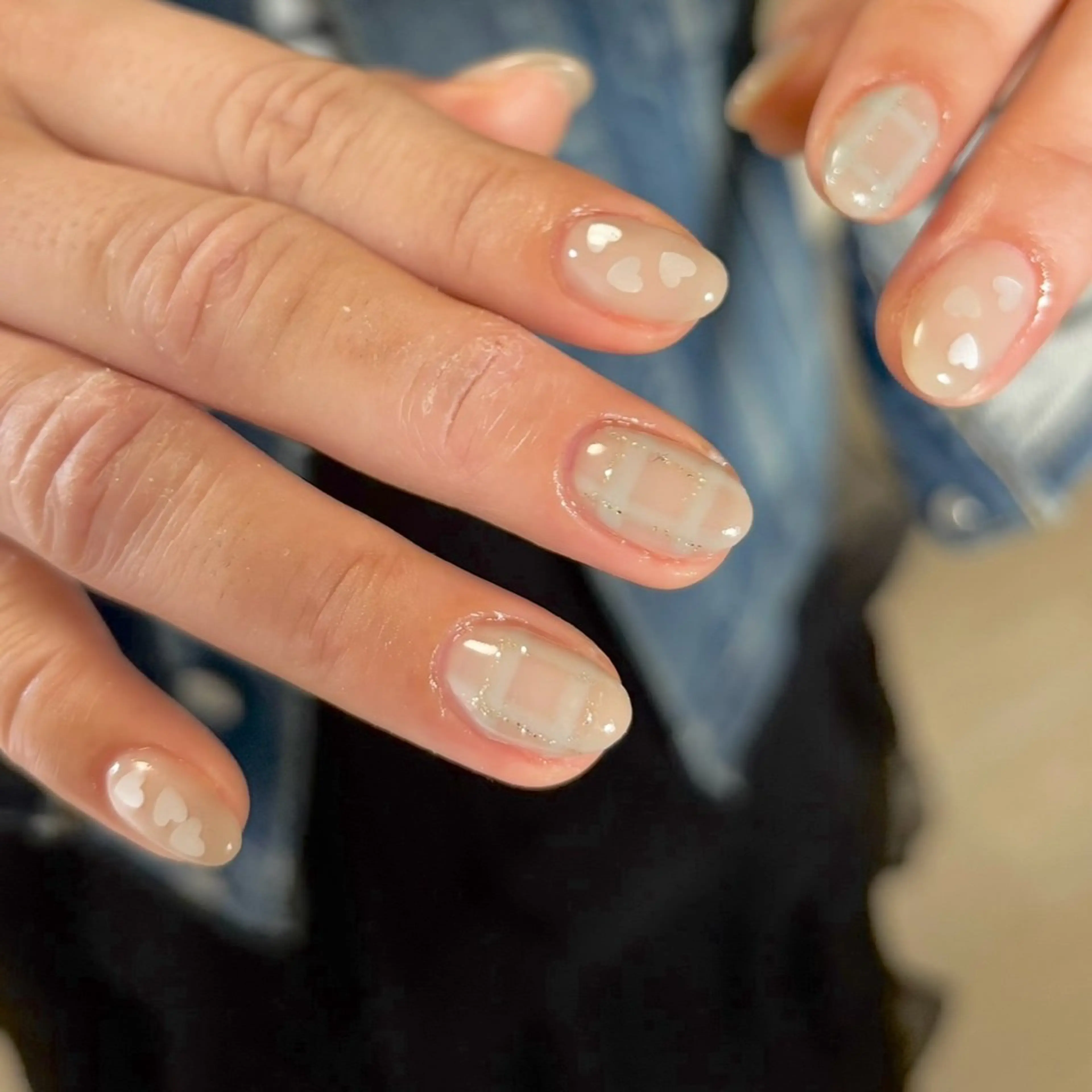 ネイル ハート ハンドネイル moufu.nail /sayaka 本町のネイルデザイン