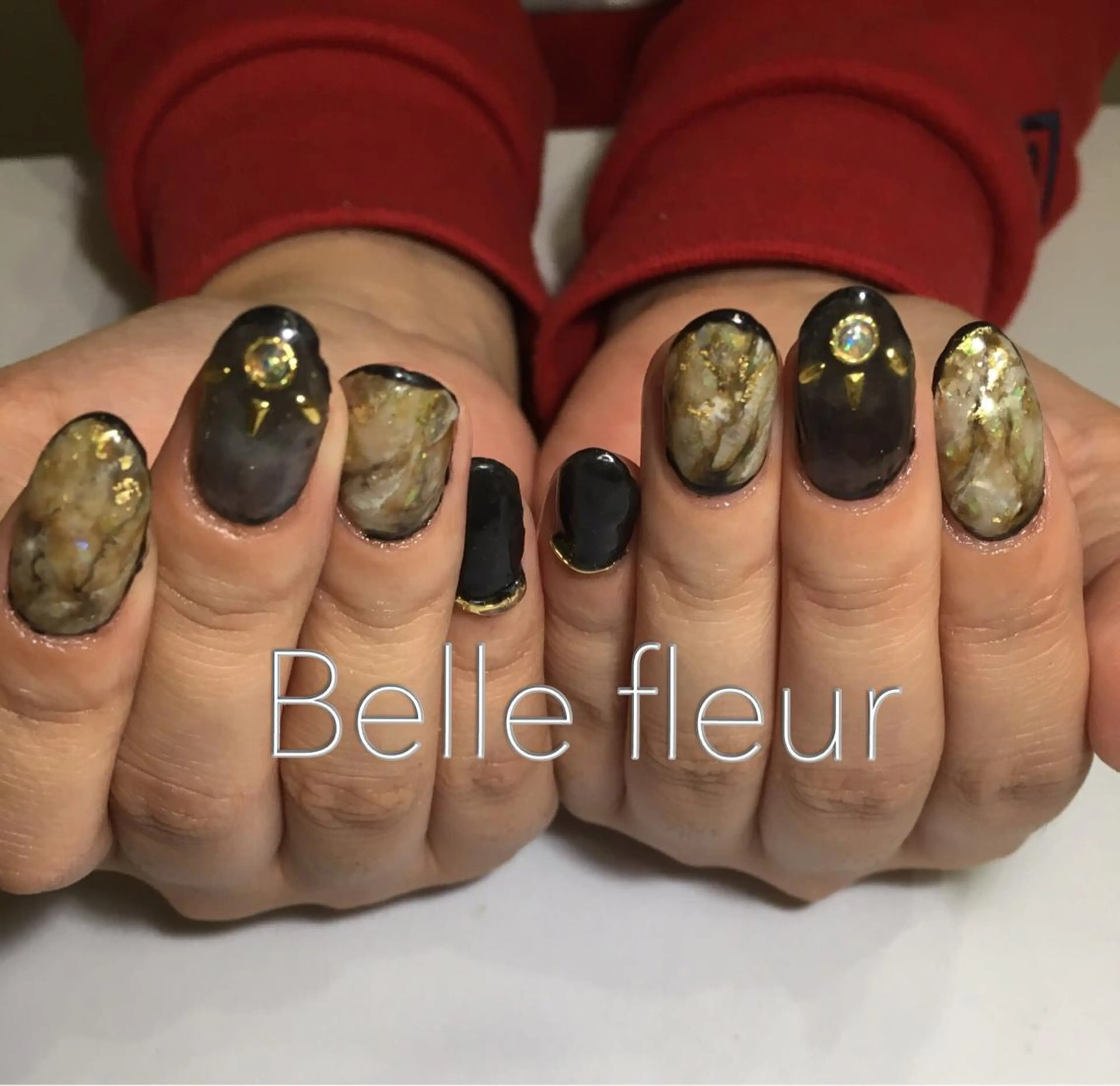 ロング ネイル Belle fleurのネイルデザイン