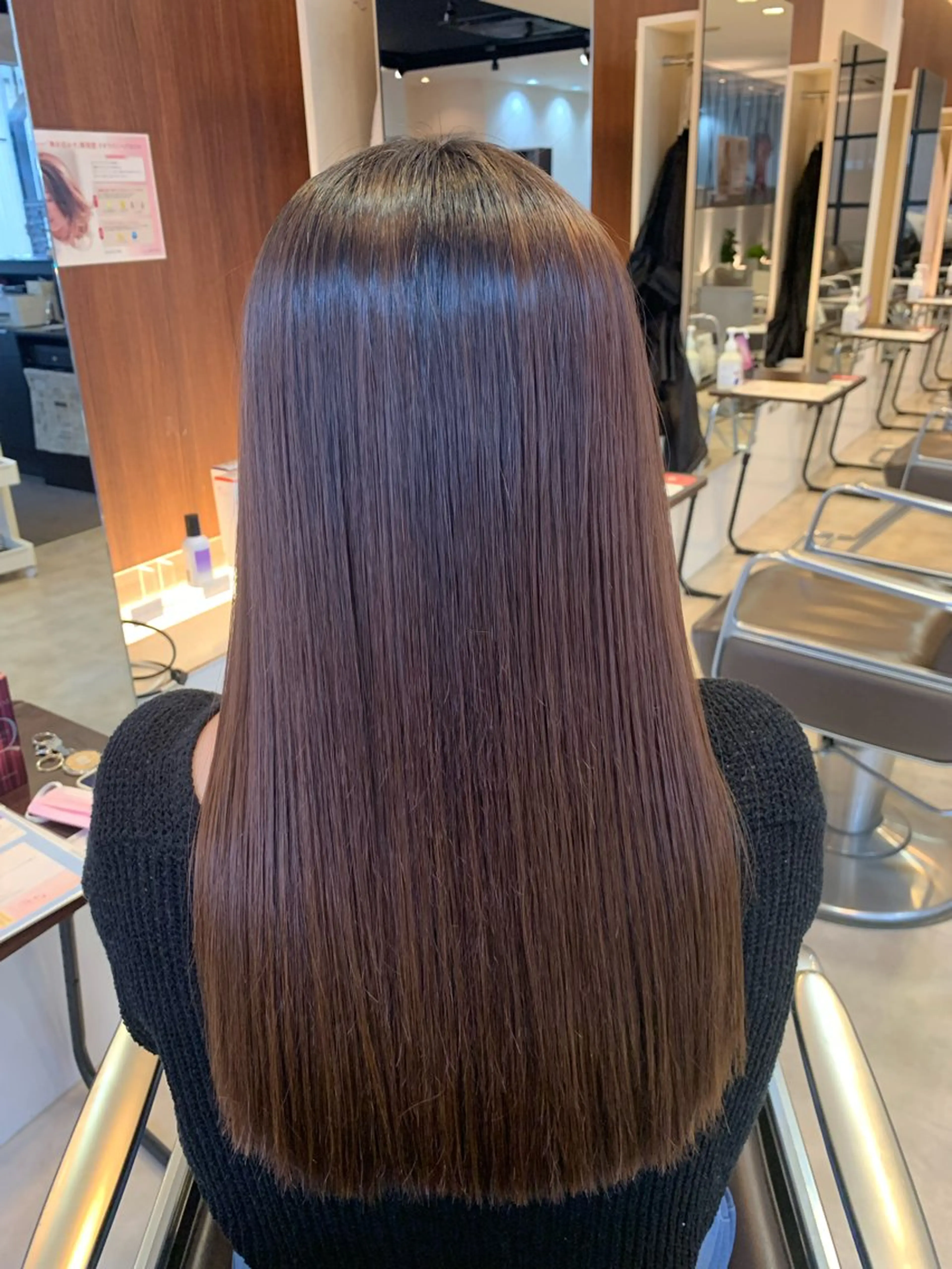 ロング 縮毛矯正 LABO.所属・LABO. 門屋和香那のヘアスタイル